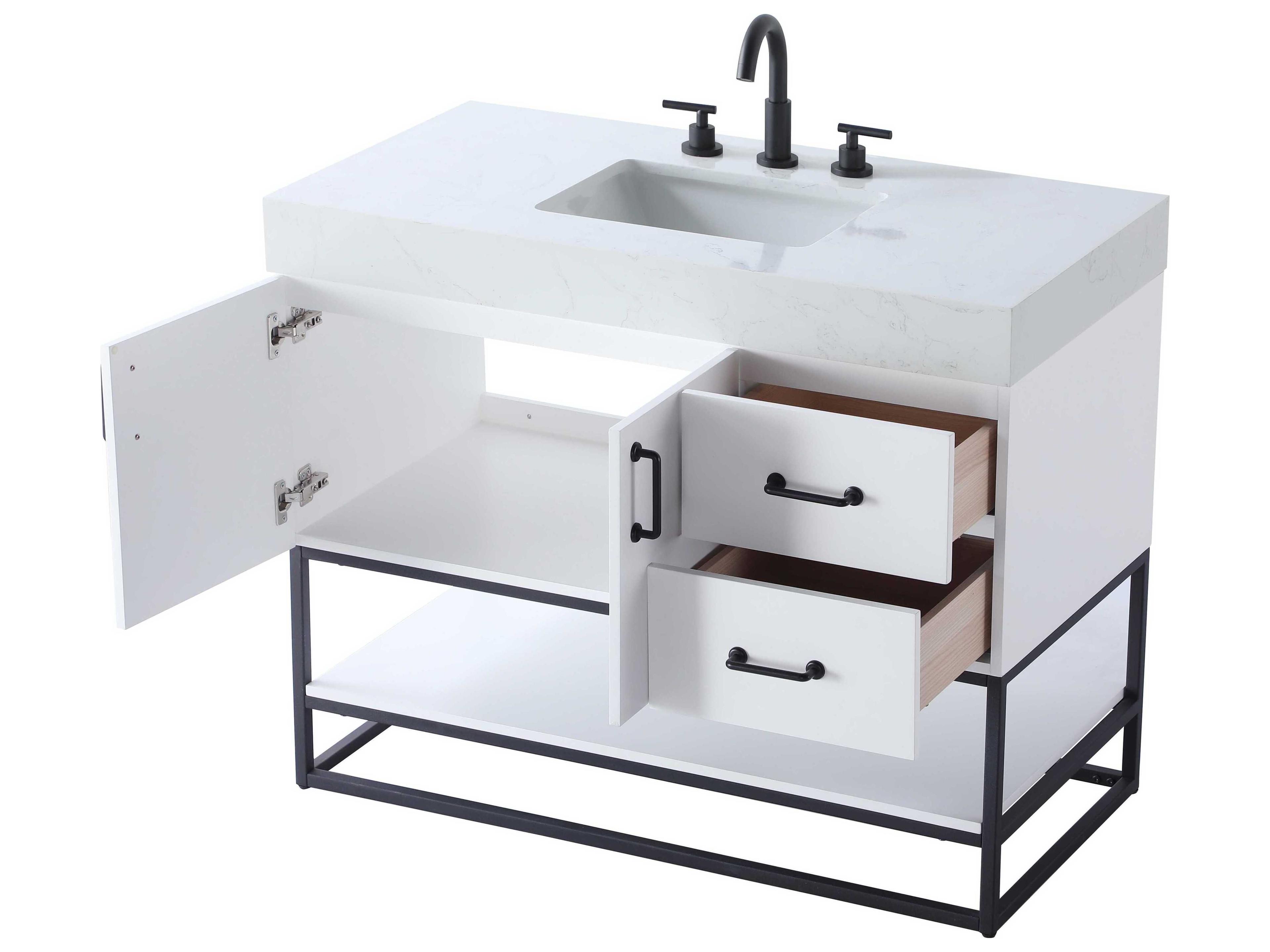 Elegant Lighting Caroline White Vanity