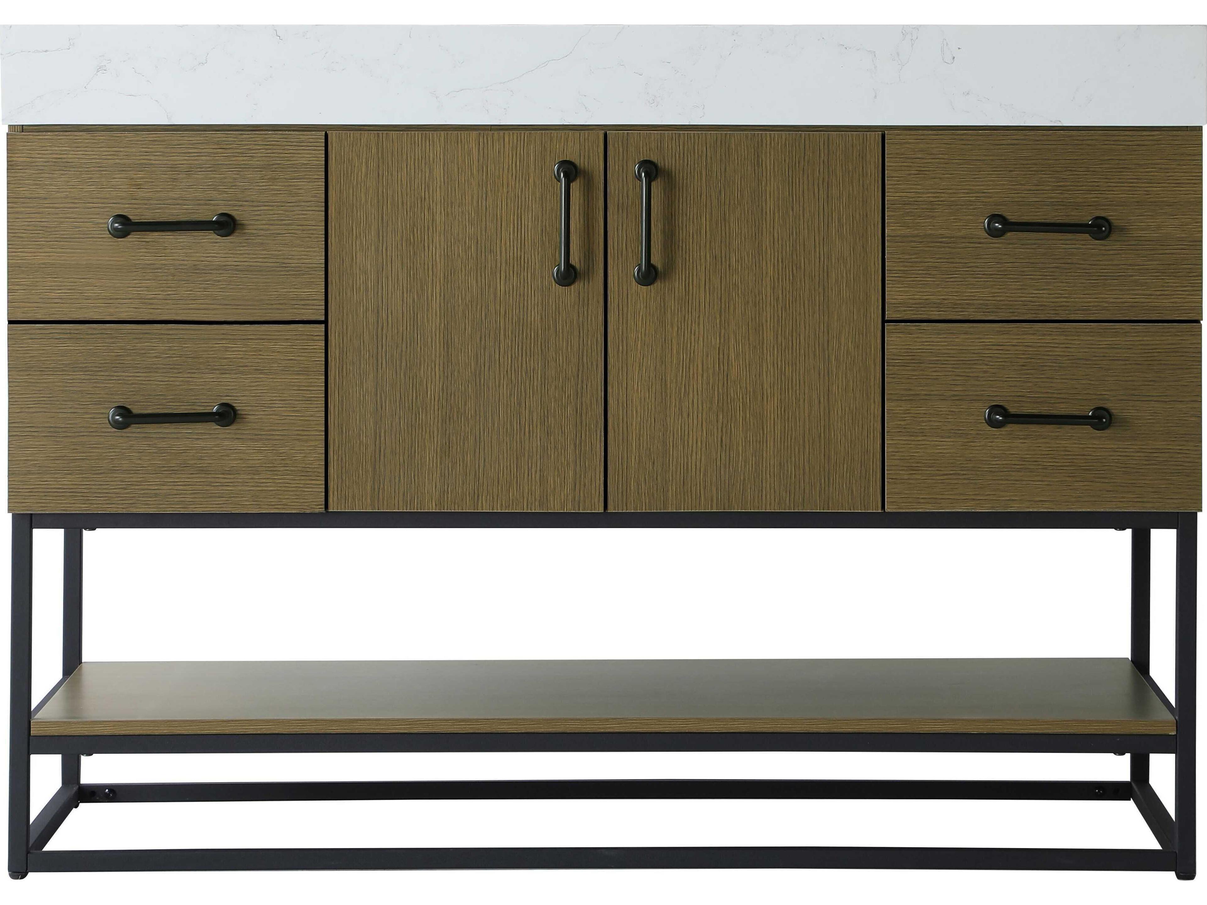 Elegant Lighting Caroline Chestnut Brown Vanity