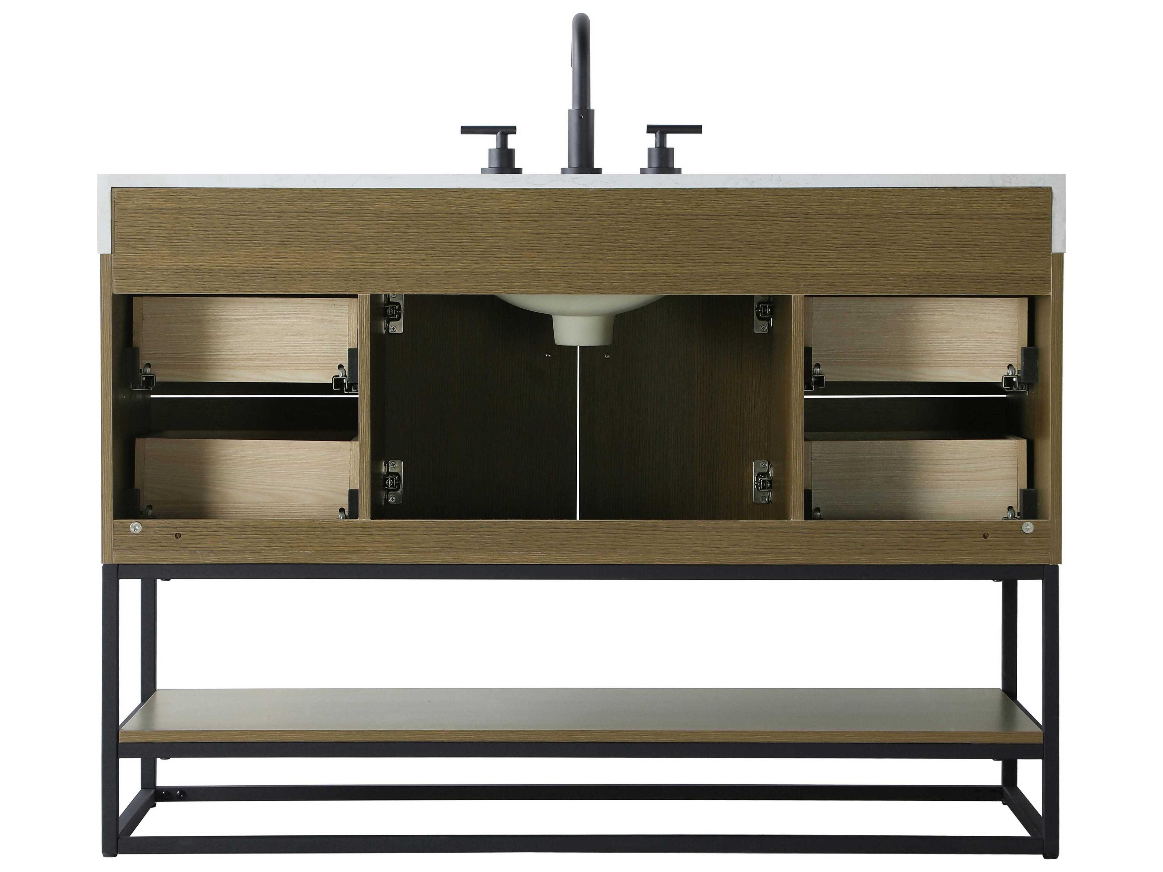 Elegant Lighting Caroline Chestnut Brown Vanity