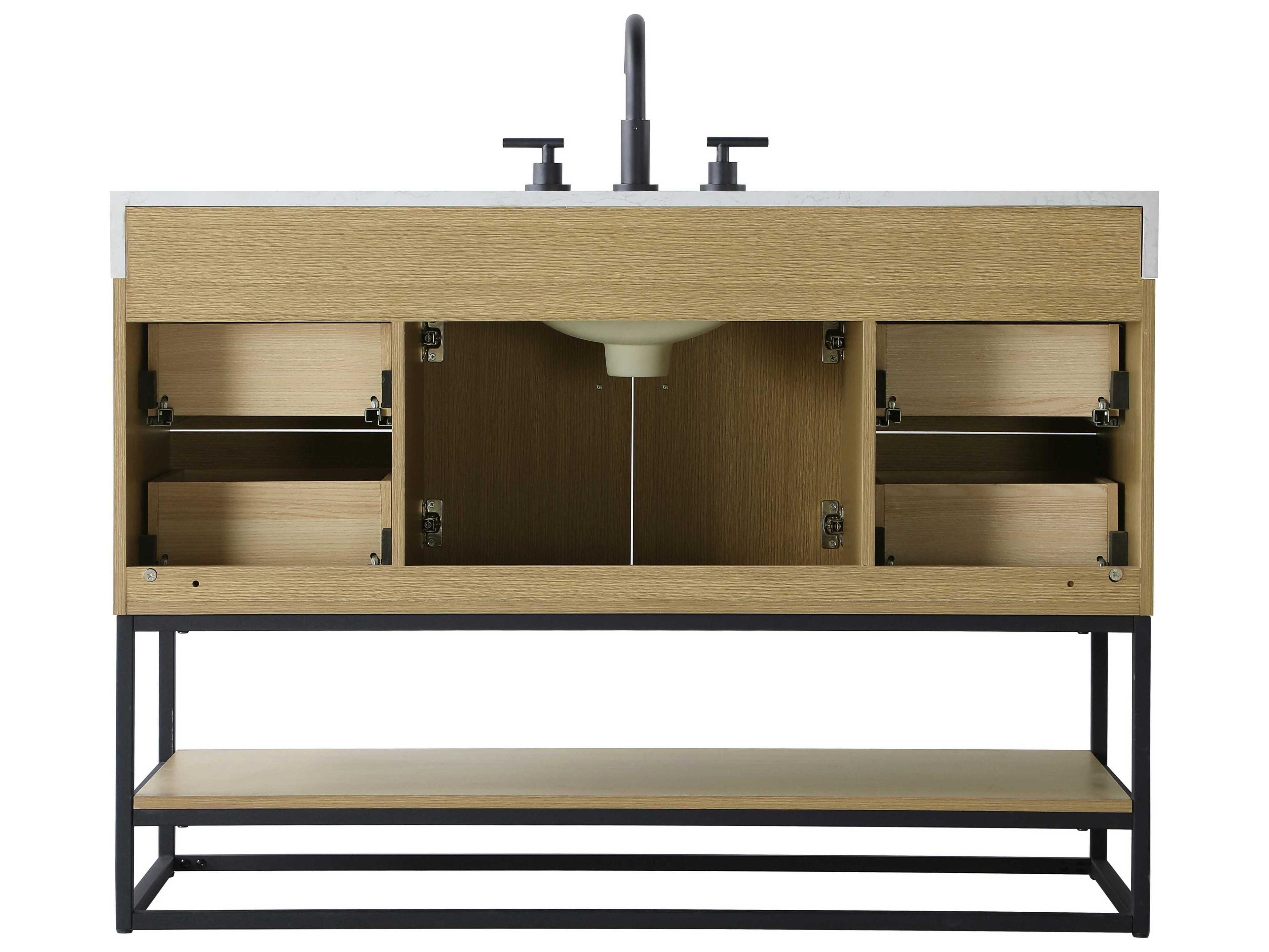 Elegant Lighting Caroline Honey Brown Vanity