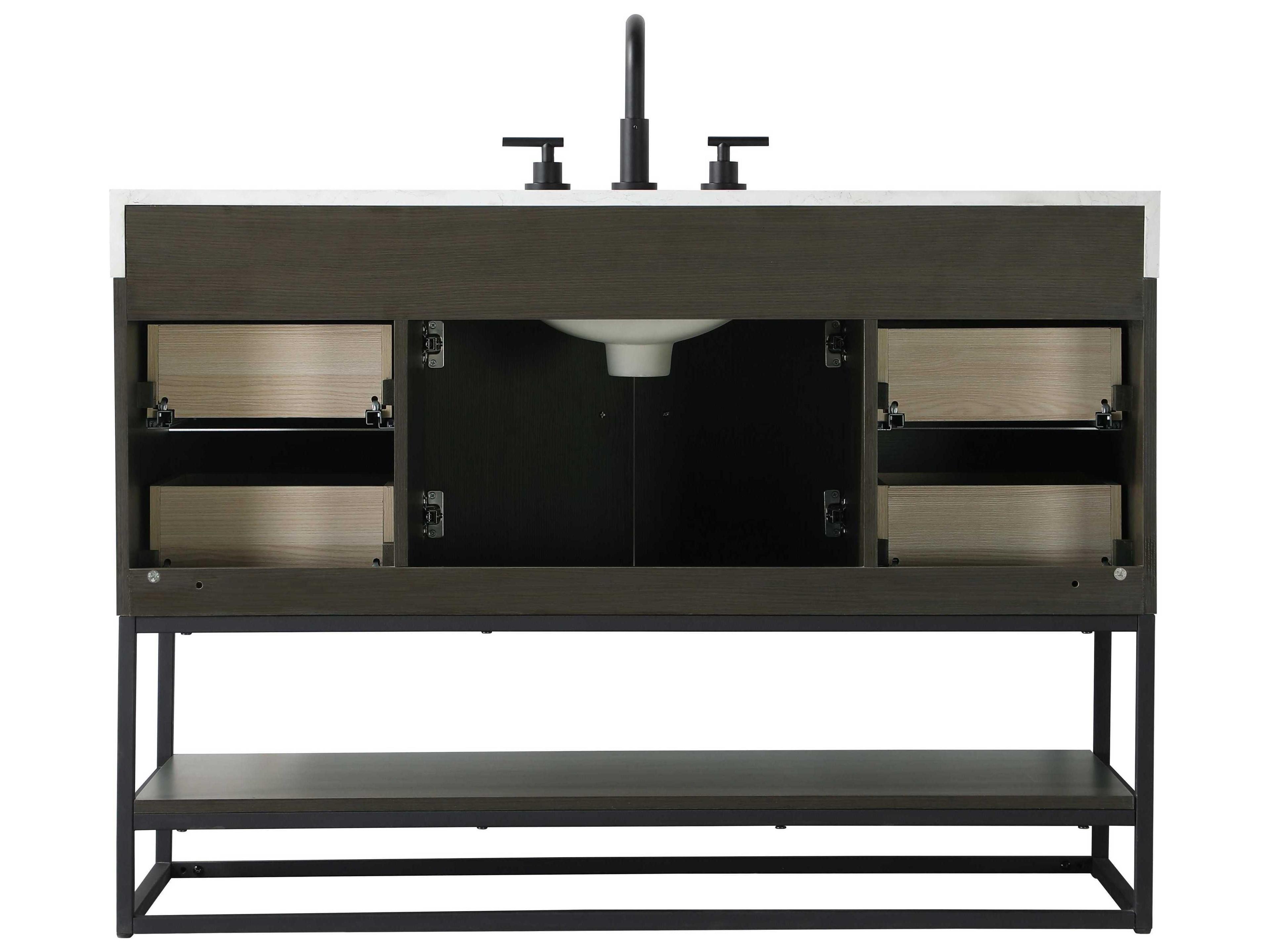 Elegant Lighting Caroline Mocha Brown Vanity