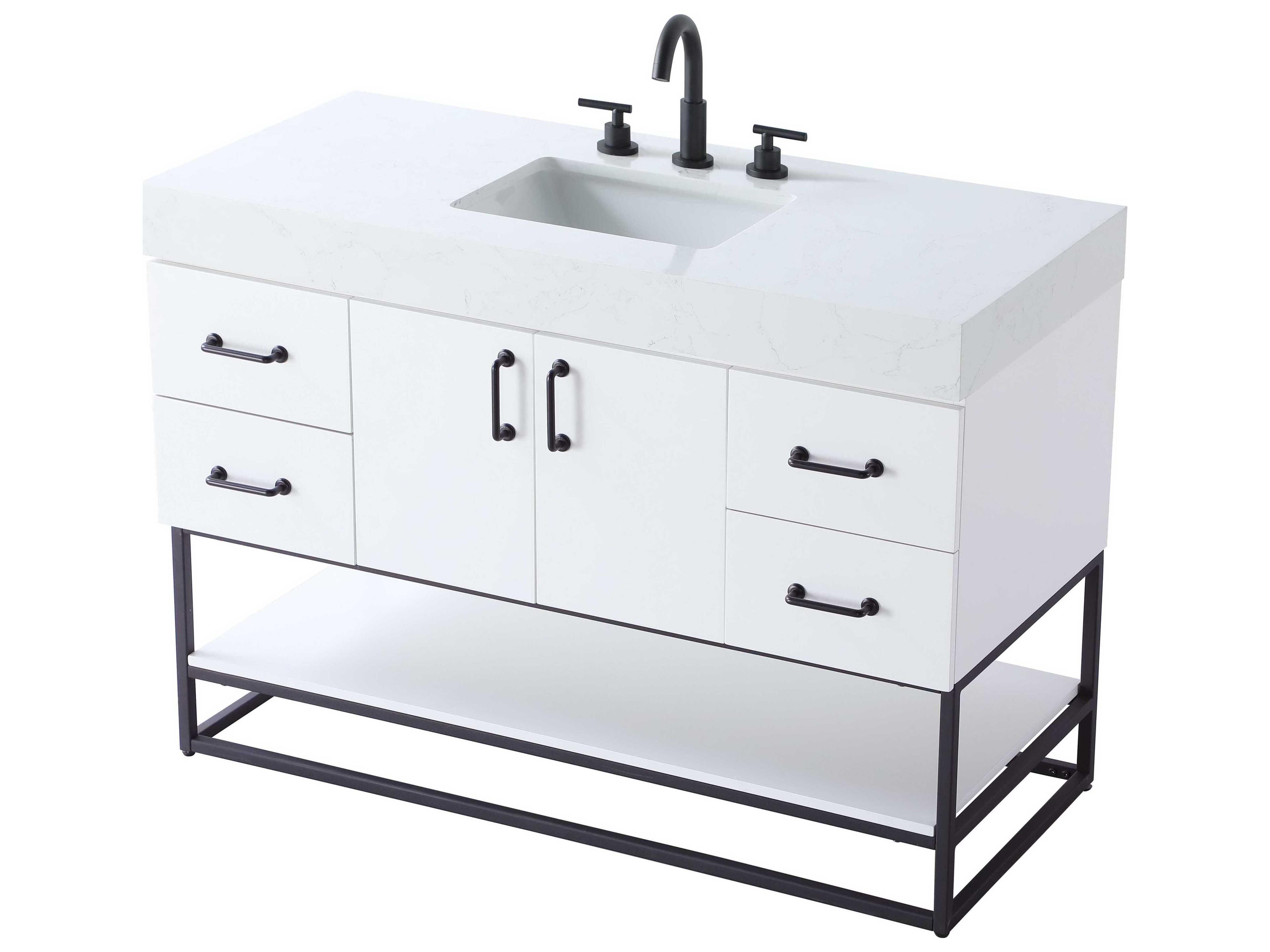 Elegant Lighting Caroline White Vanity