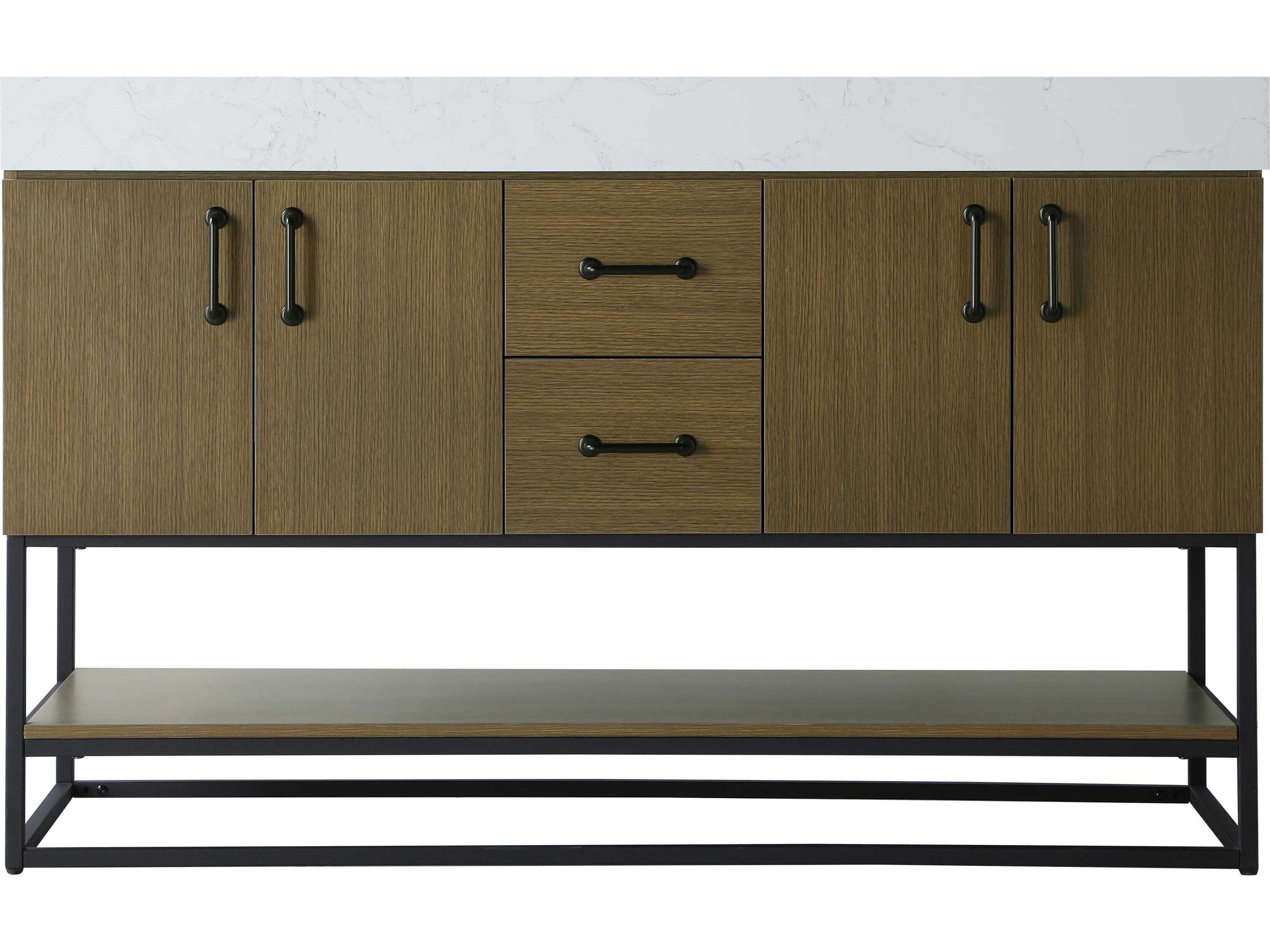 Elegant Lighting Caroline Chestnut Brown Vanity