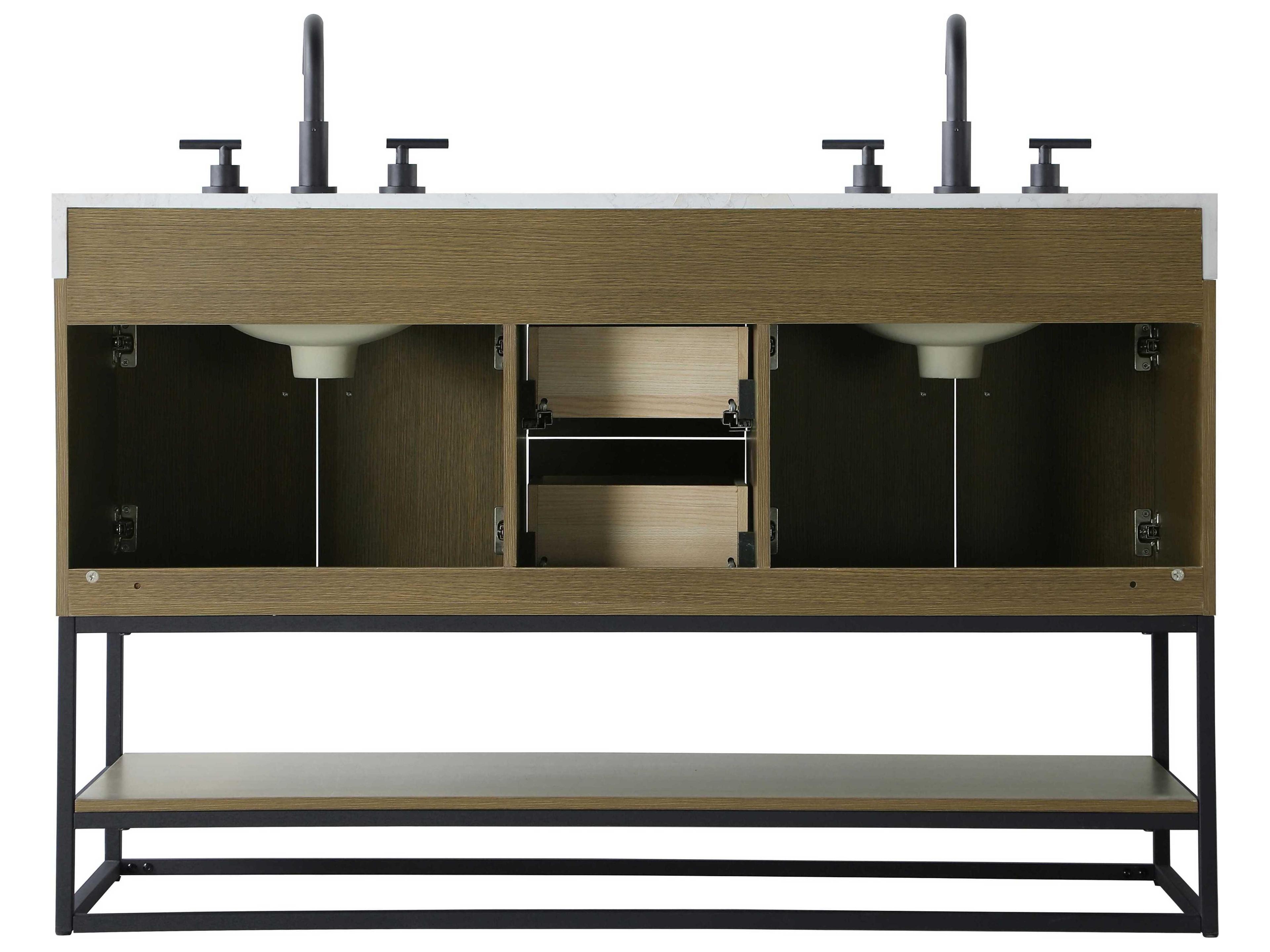 Elegant Lighting Caroline Chestnut Brown Vanity