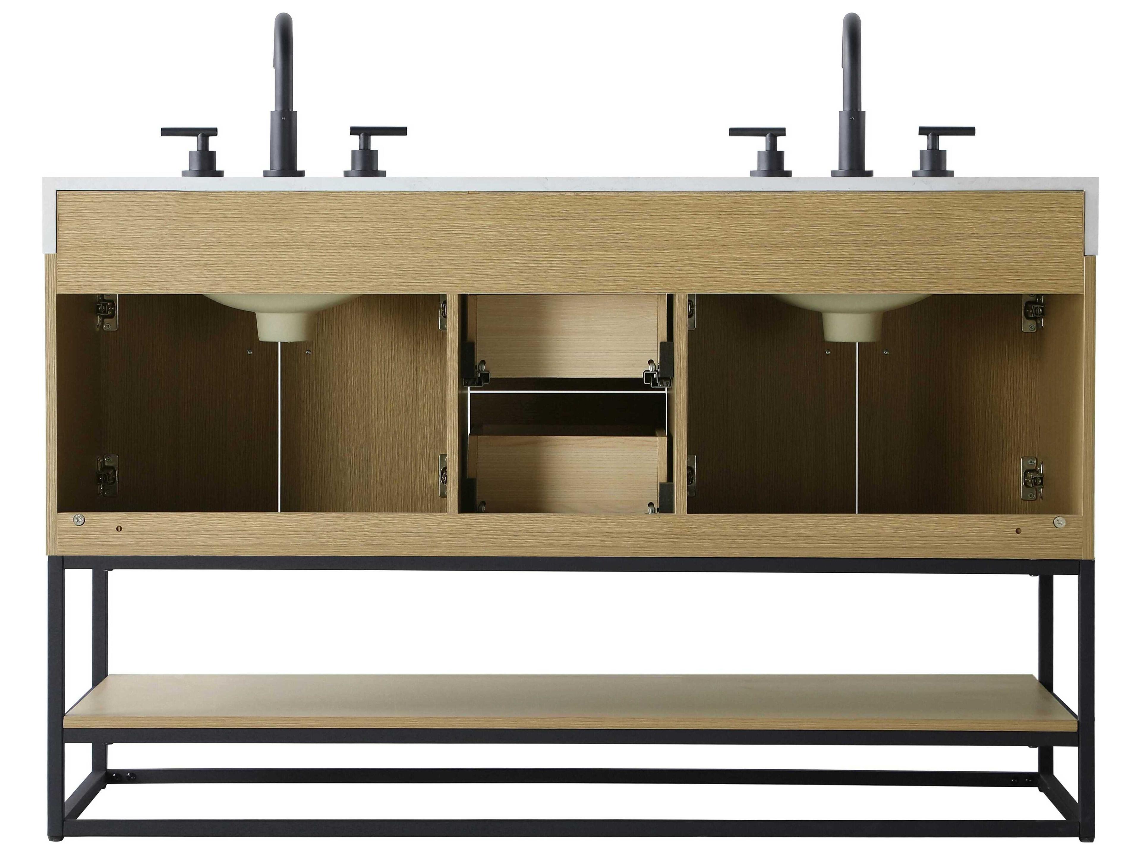 Elegant Lighting Caroline Honey Brown Vanity