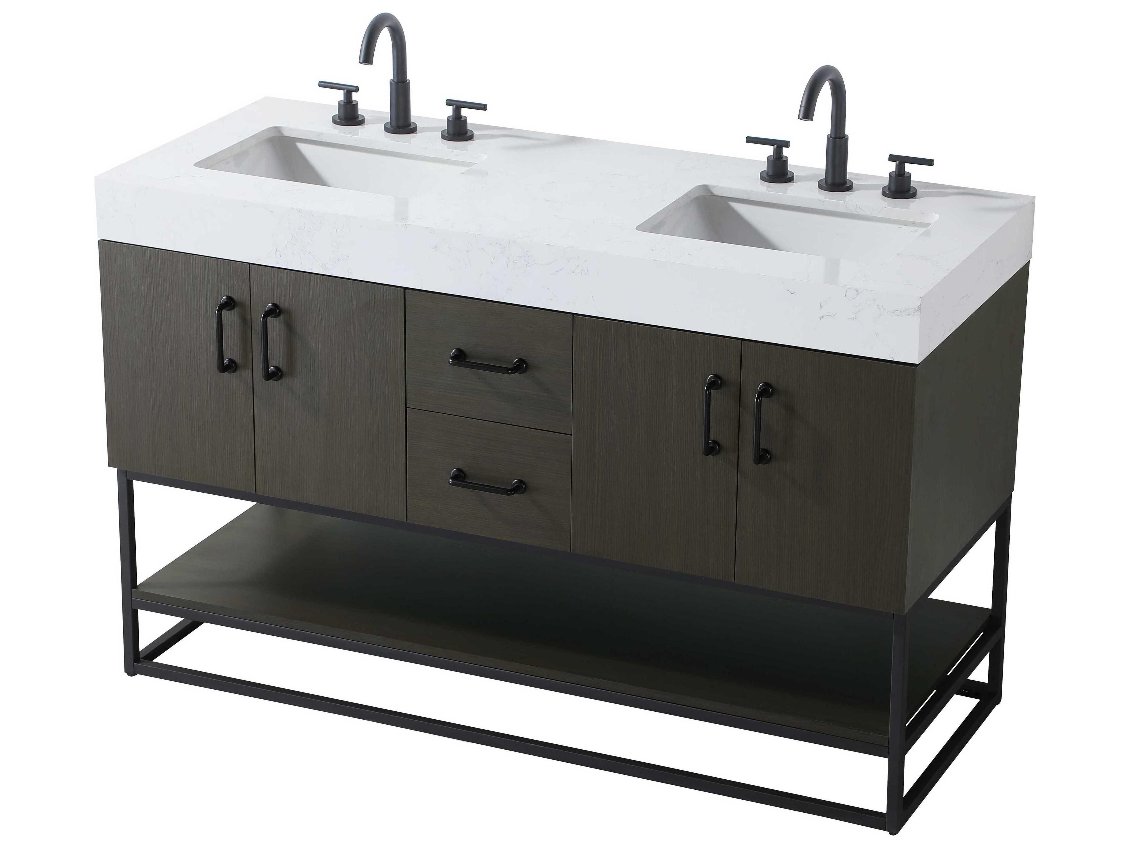 Elegant Lighting Caroline Mocha Brown Vanity