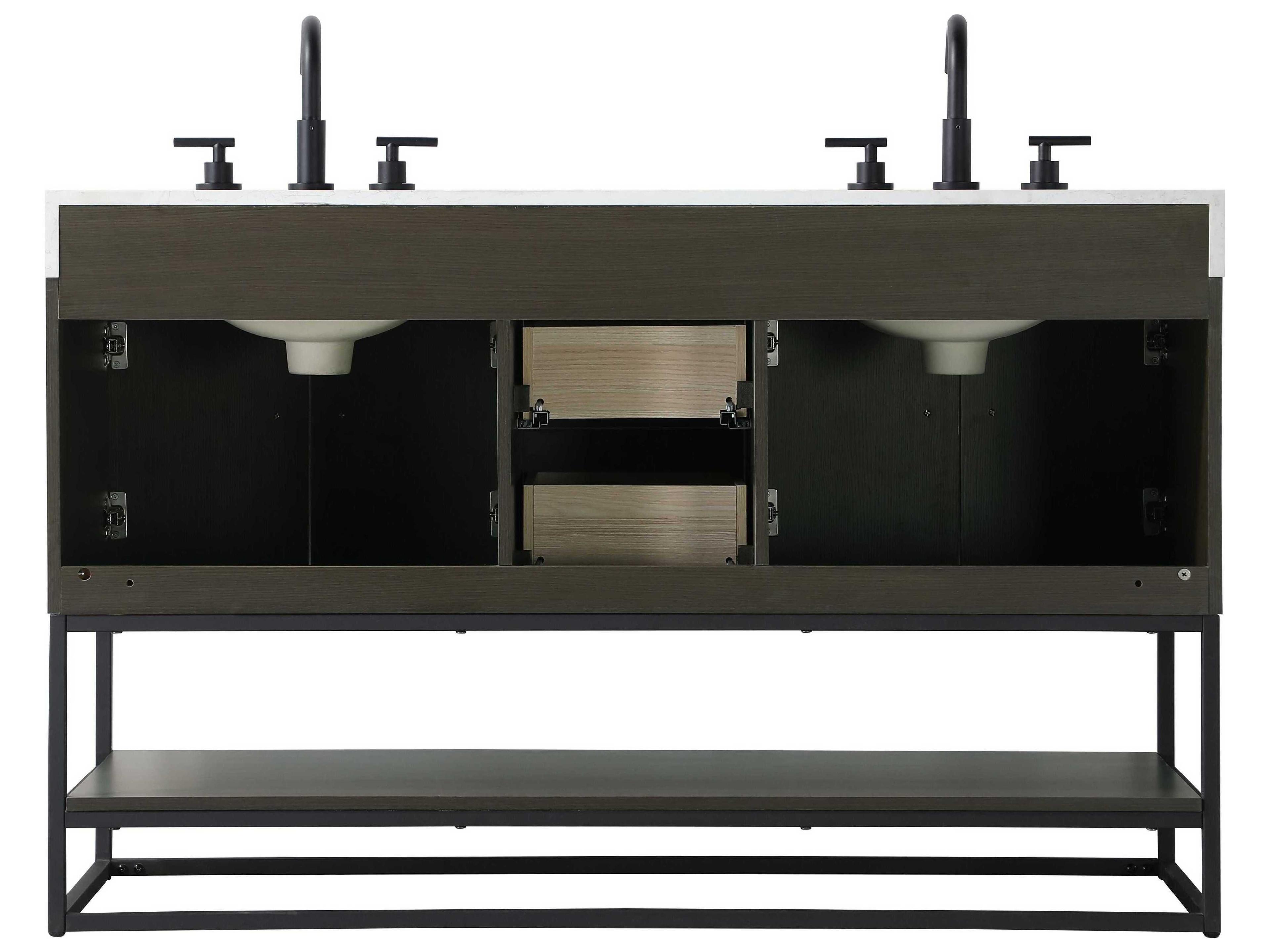 Elegant Lighting Caroline Mocha Brown Vanity