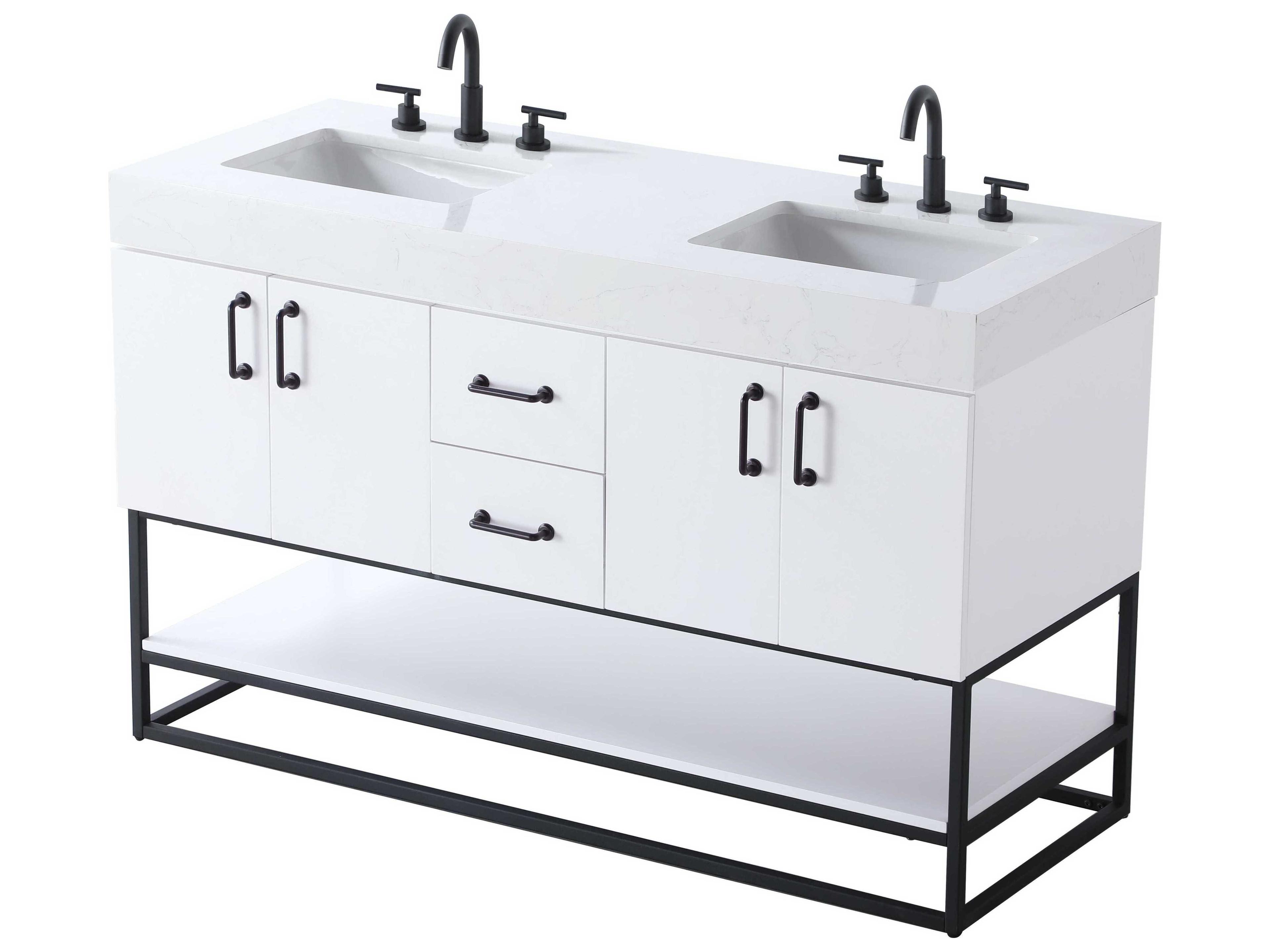 Elegant Lighting Caroline White Vanity