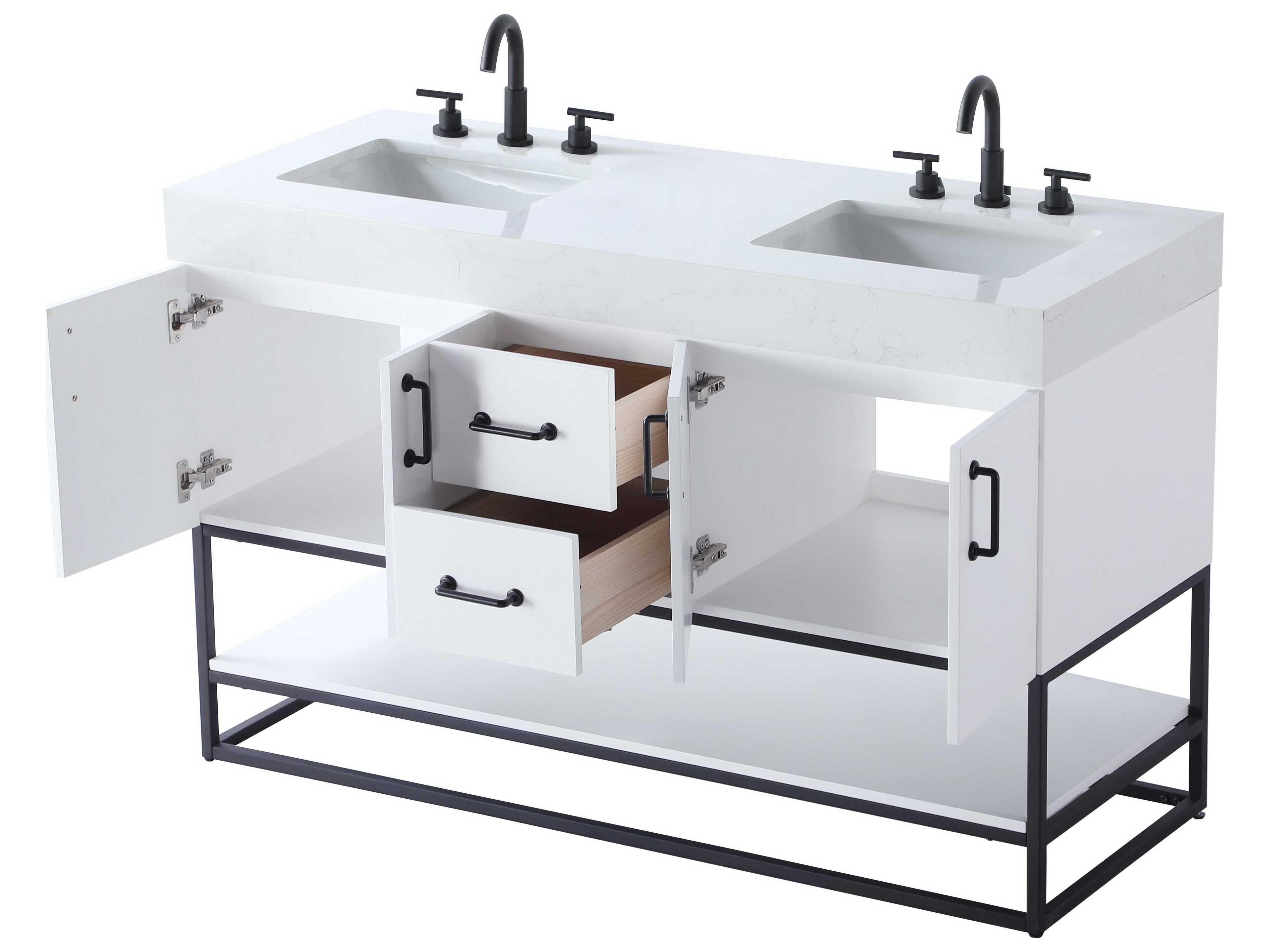 Elegant Lighting Caroline White Vanity