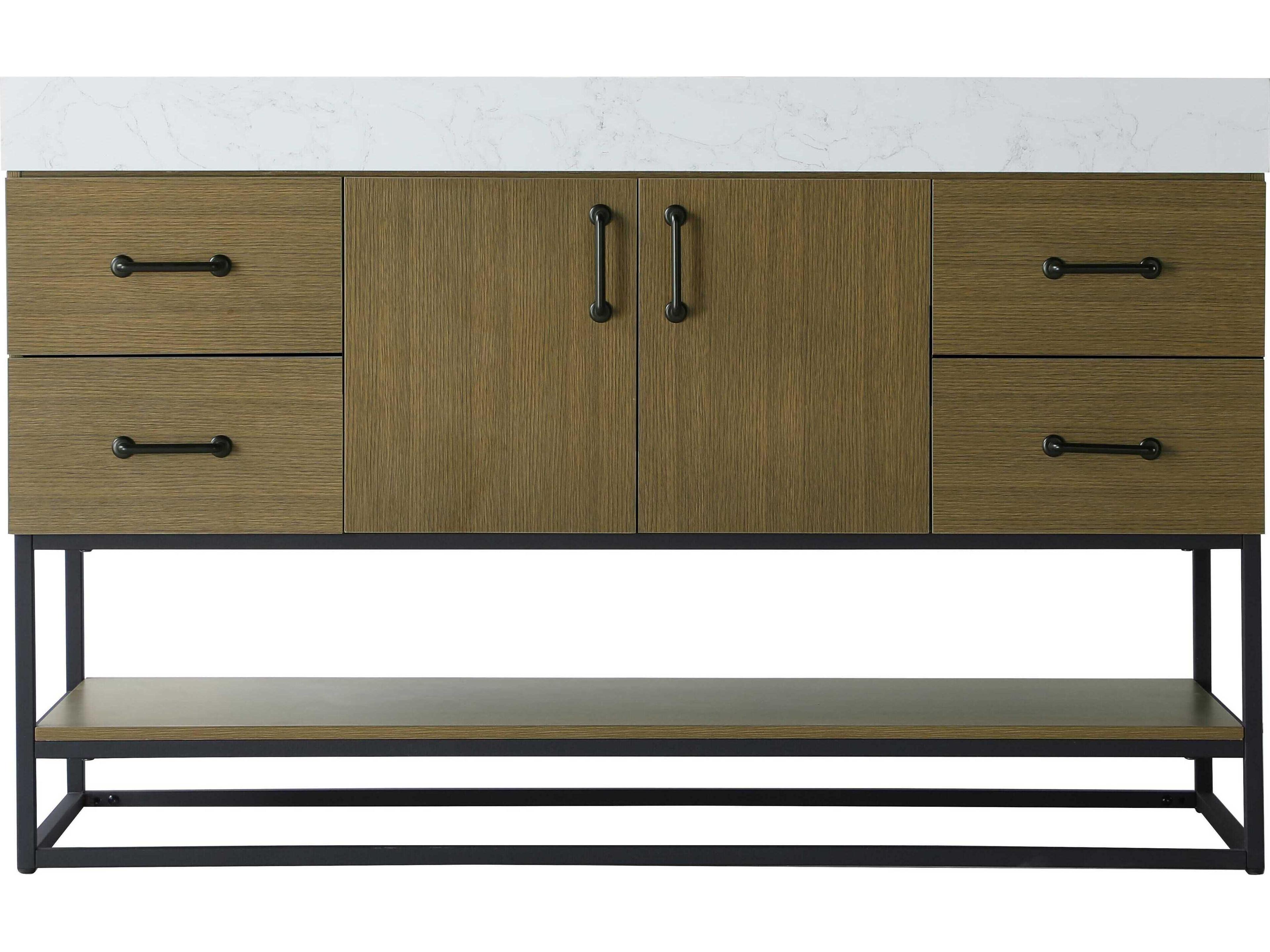 Elegant Lighting Caroline Chestnut Brown Vanity