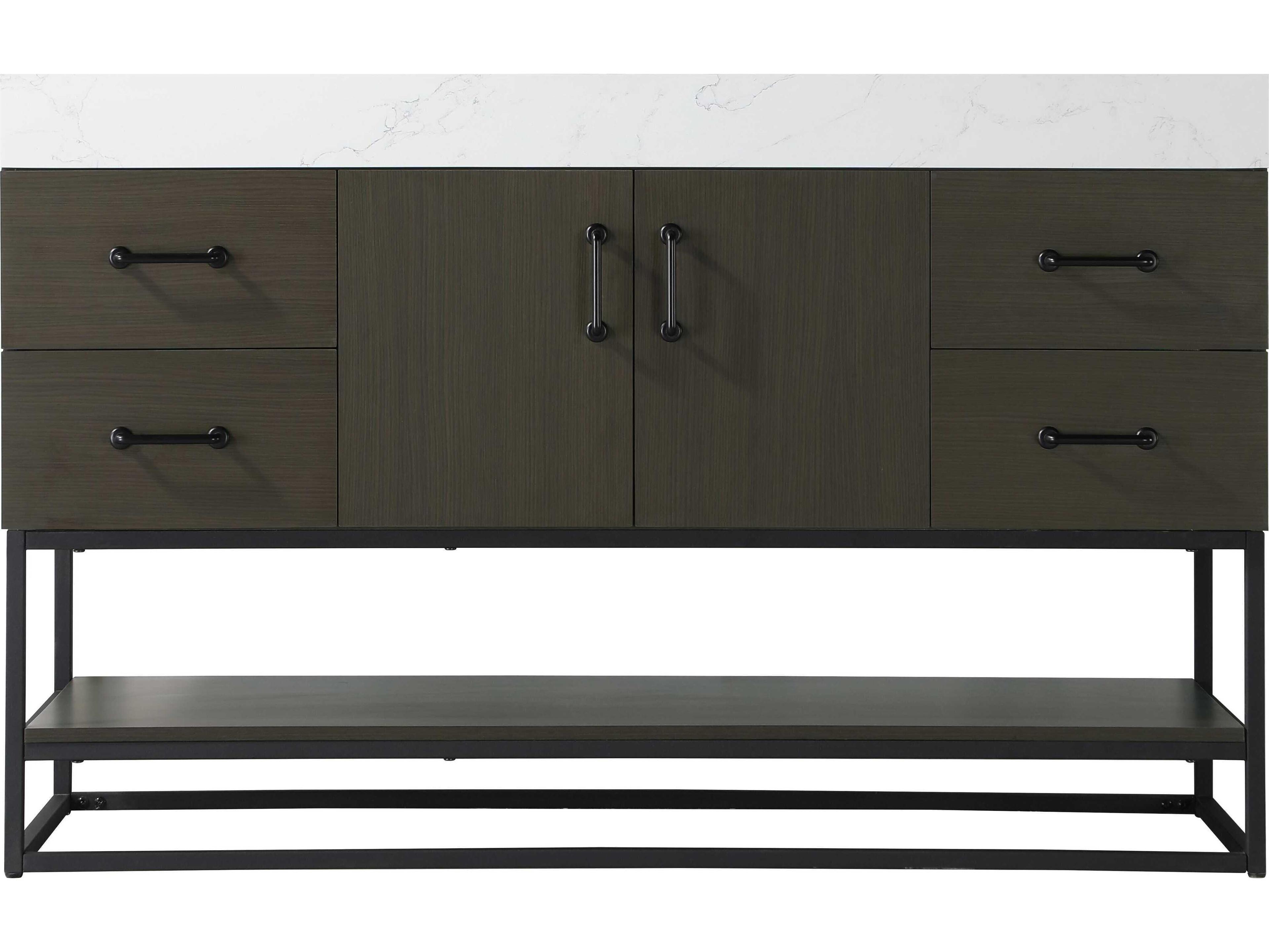 Elegant Lighting Caroline Mocha Brown Vanity