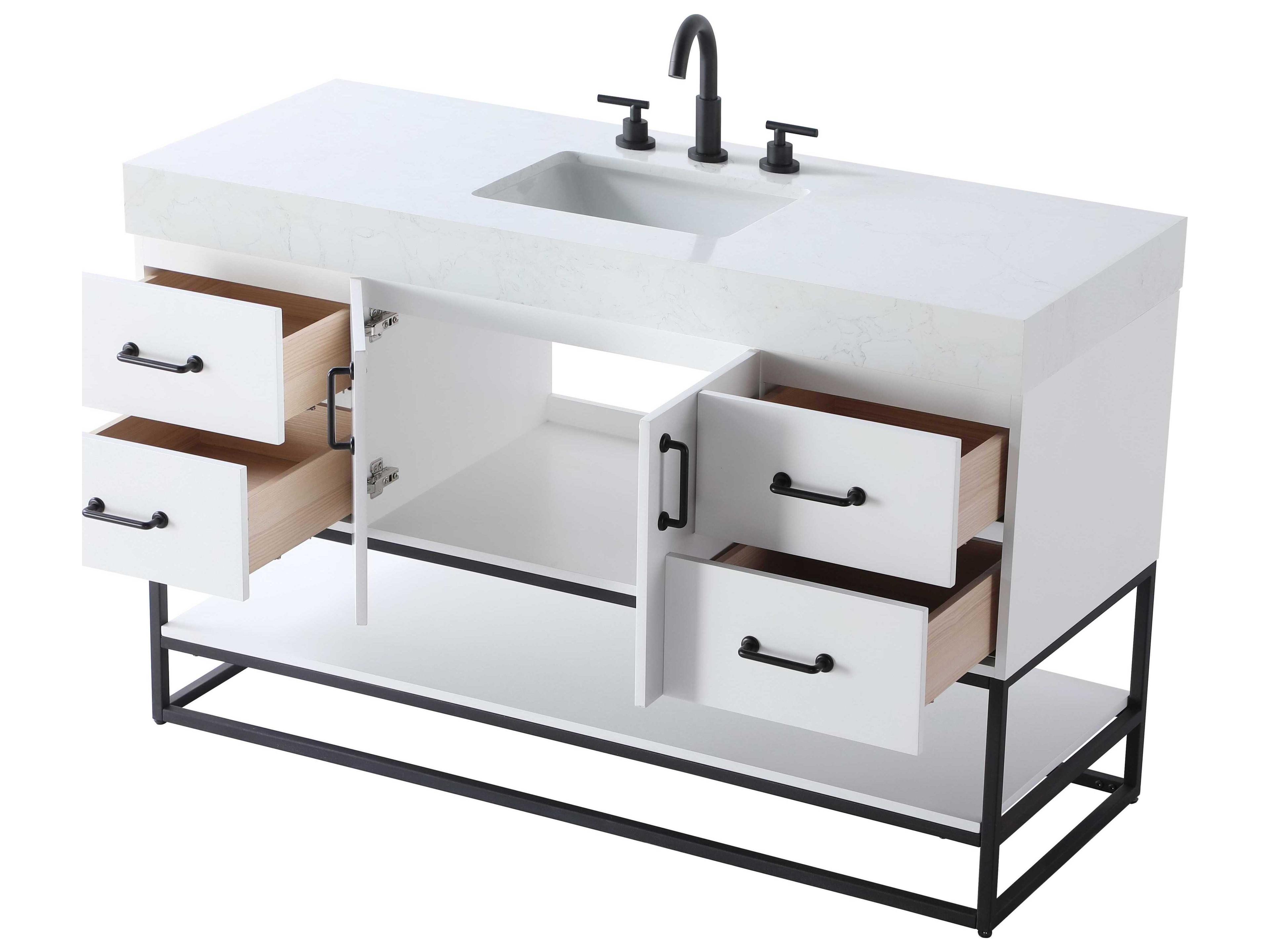 Elegant Lighting Caroline White Vanity