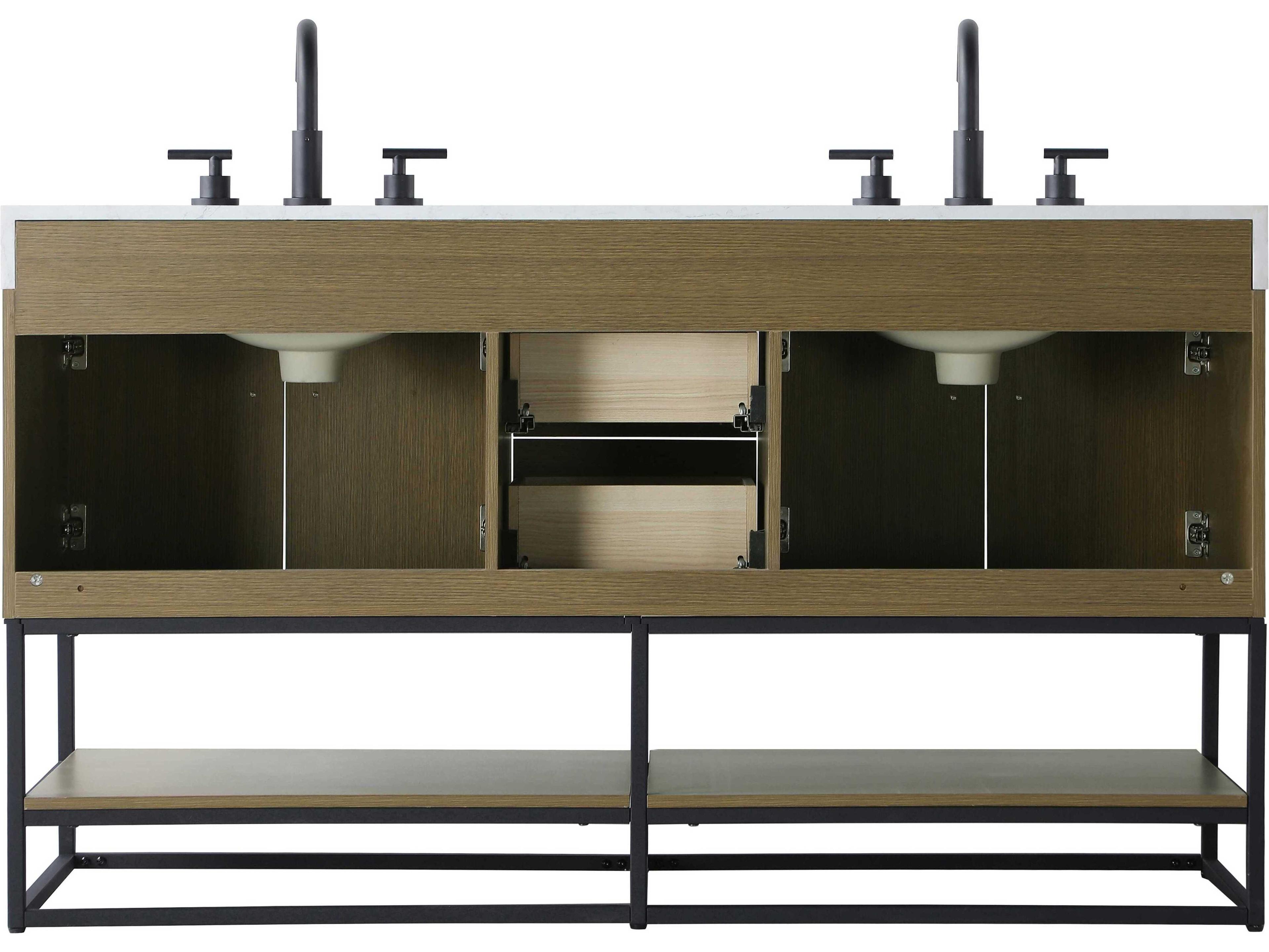 Elegant Lighting Caroline Chestnut Brown Vanity