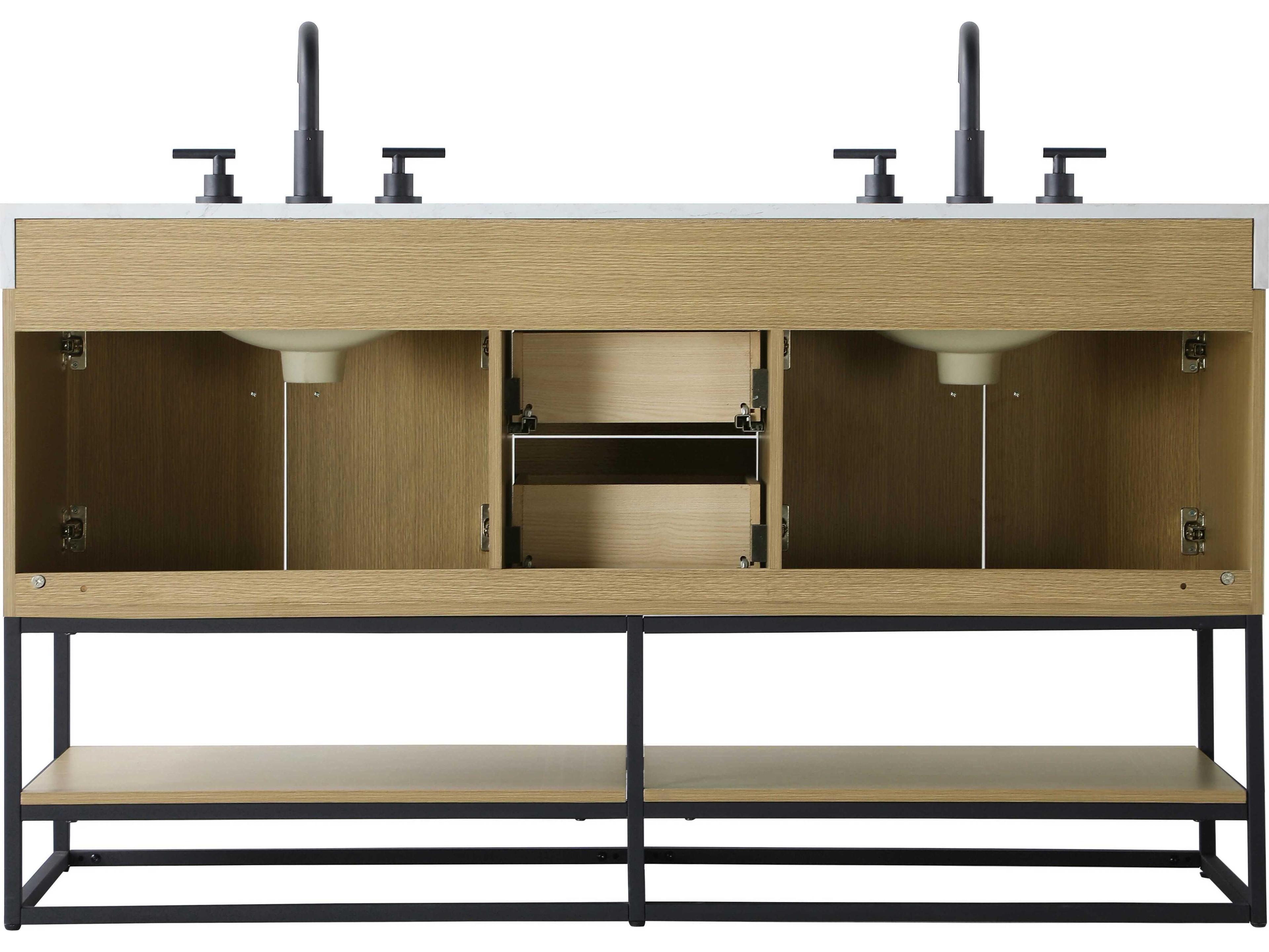 Elegant Lighting Caroline Honey Brown Vanity