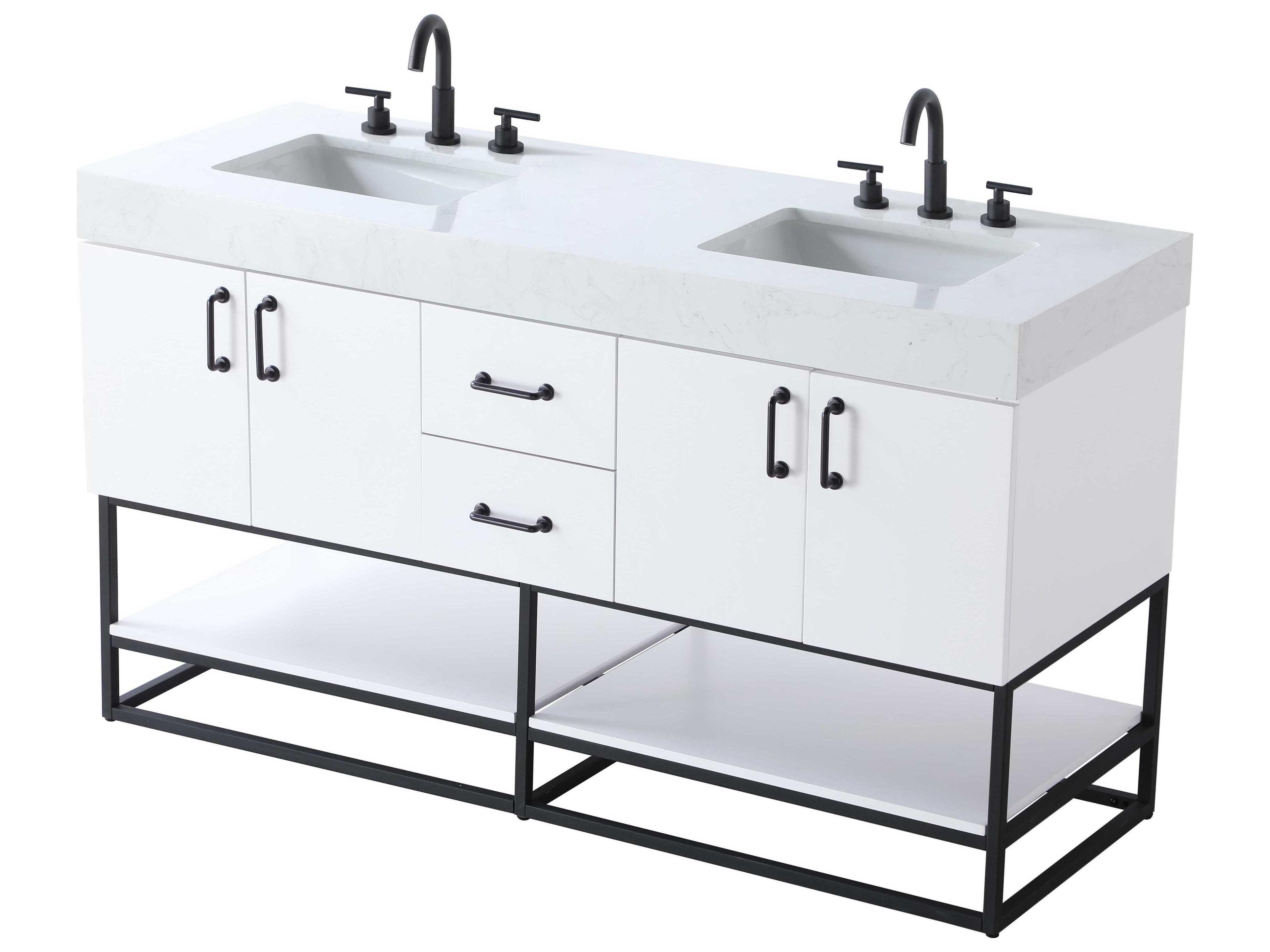 Elegant Lighting Caroline White Vanity