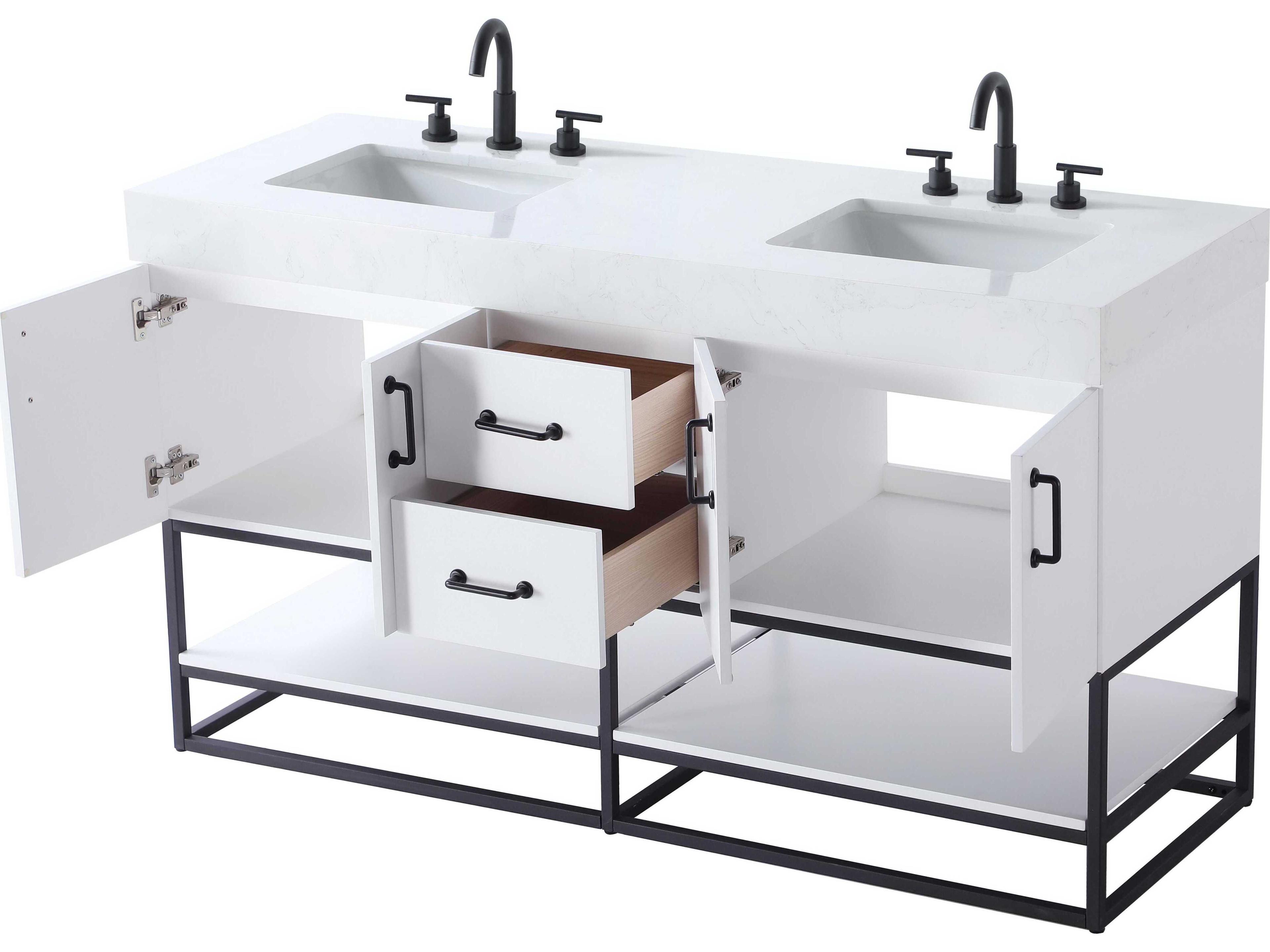 Elegant Lighting Caroline White Vanity