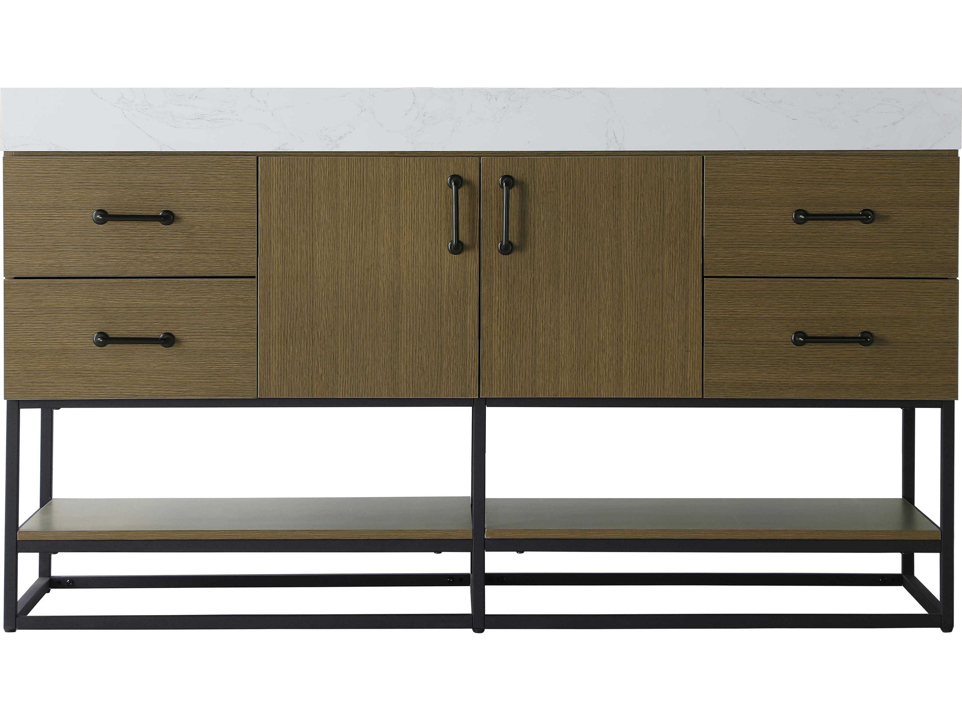 Elegant Lighting Caroline Chestnut Brown Vanity