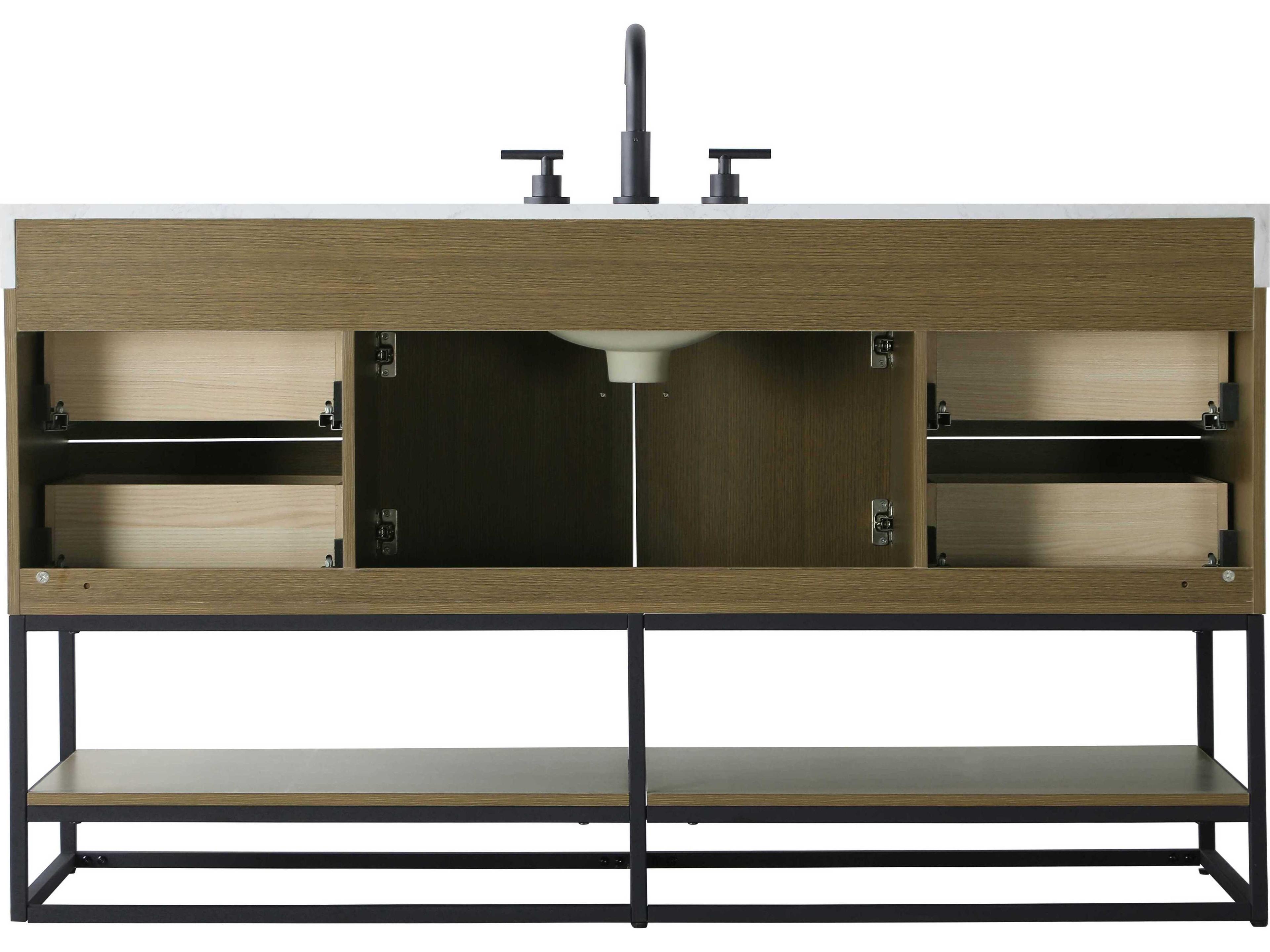 Elegant Lighting Caroline Chestnut Brown Vanity