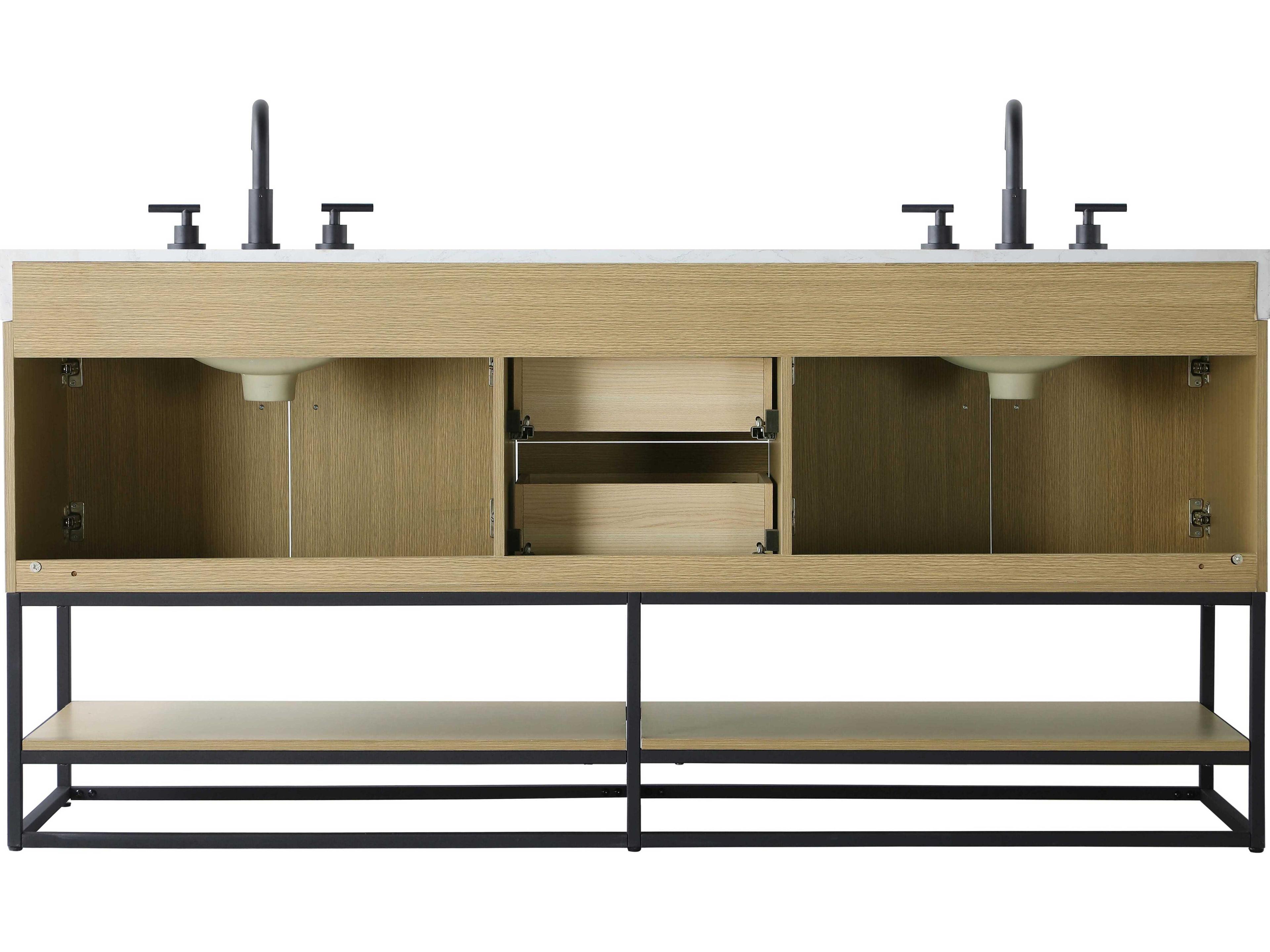 Elegant Lighting Caroline Honey Brown Vanity