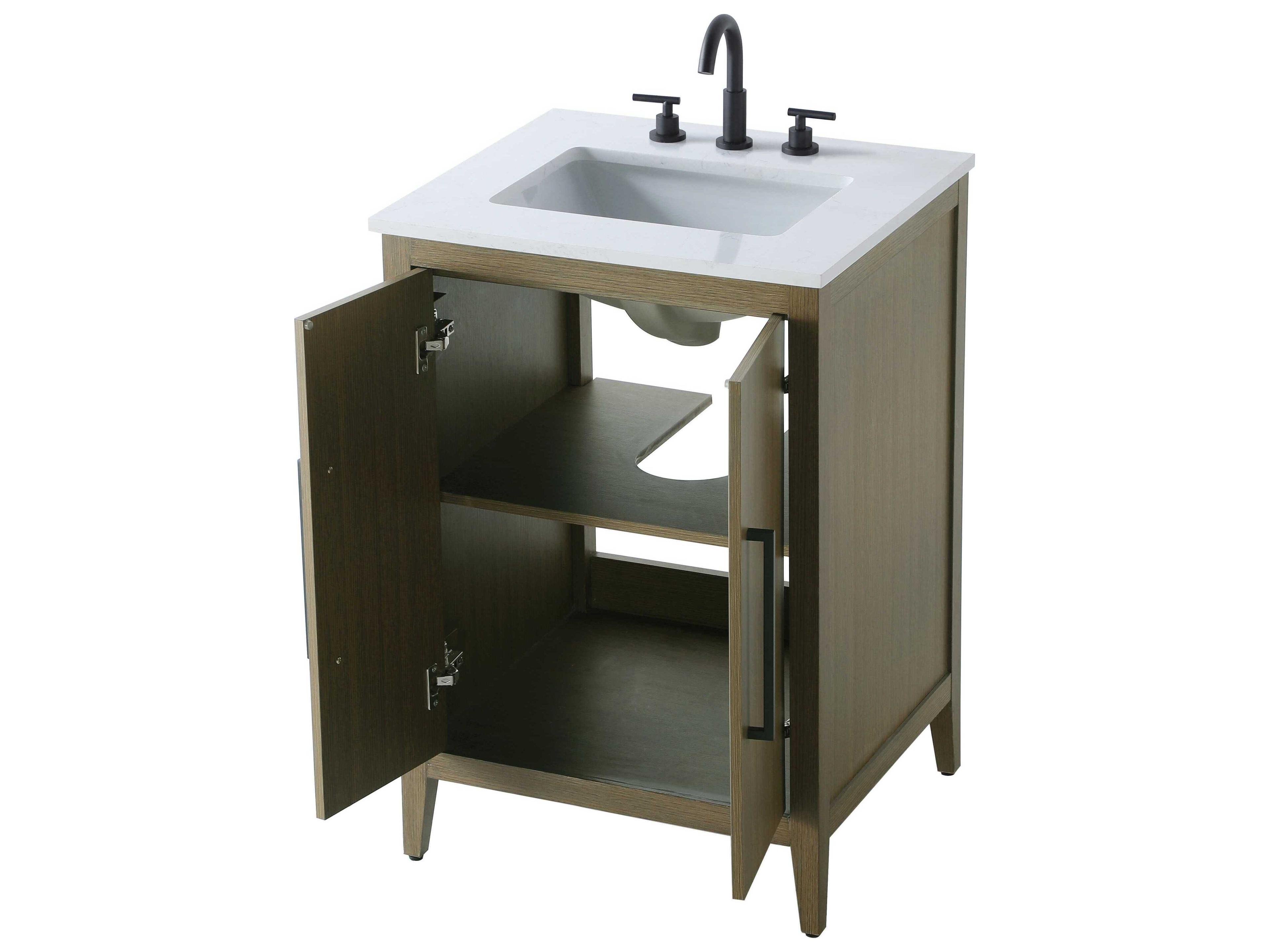 Elegant Lighting Millie Chestnut Brown Vanity