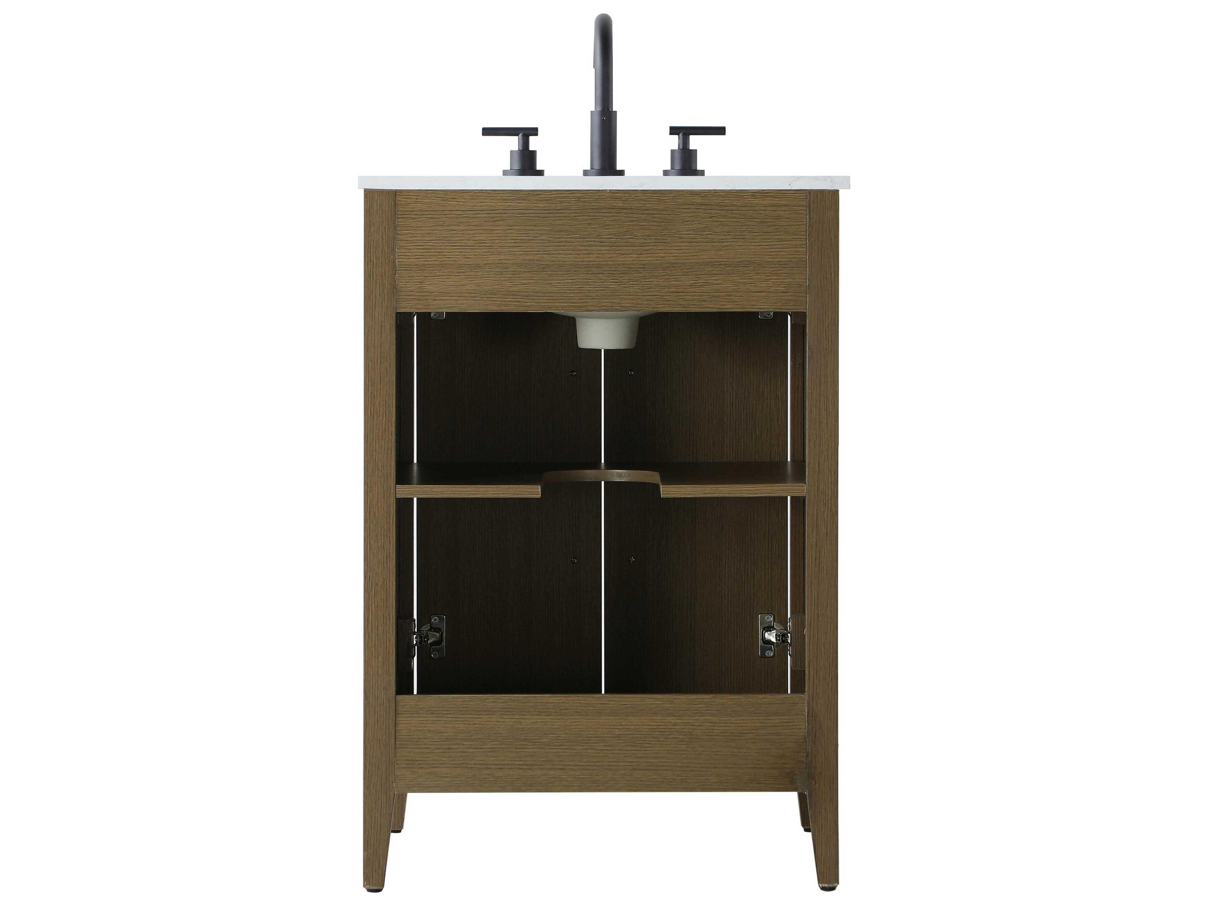 Elegant Lighting Millie Chestnut Brown Vanity