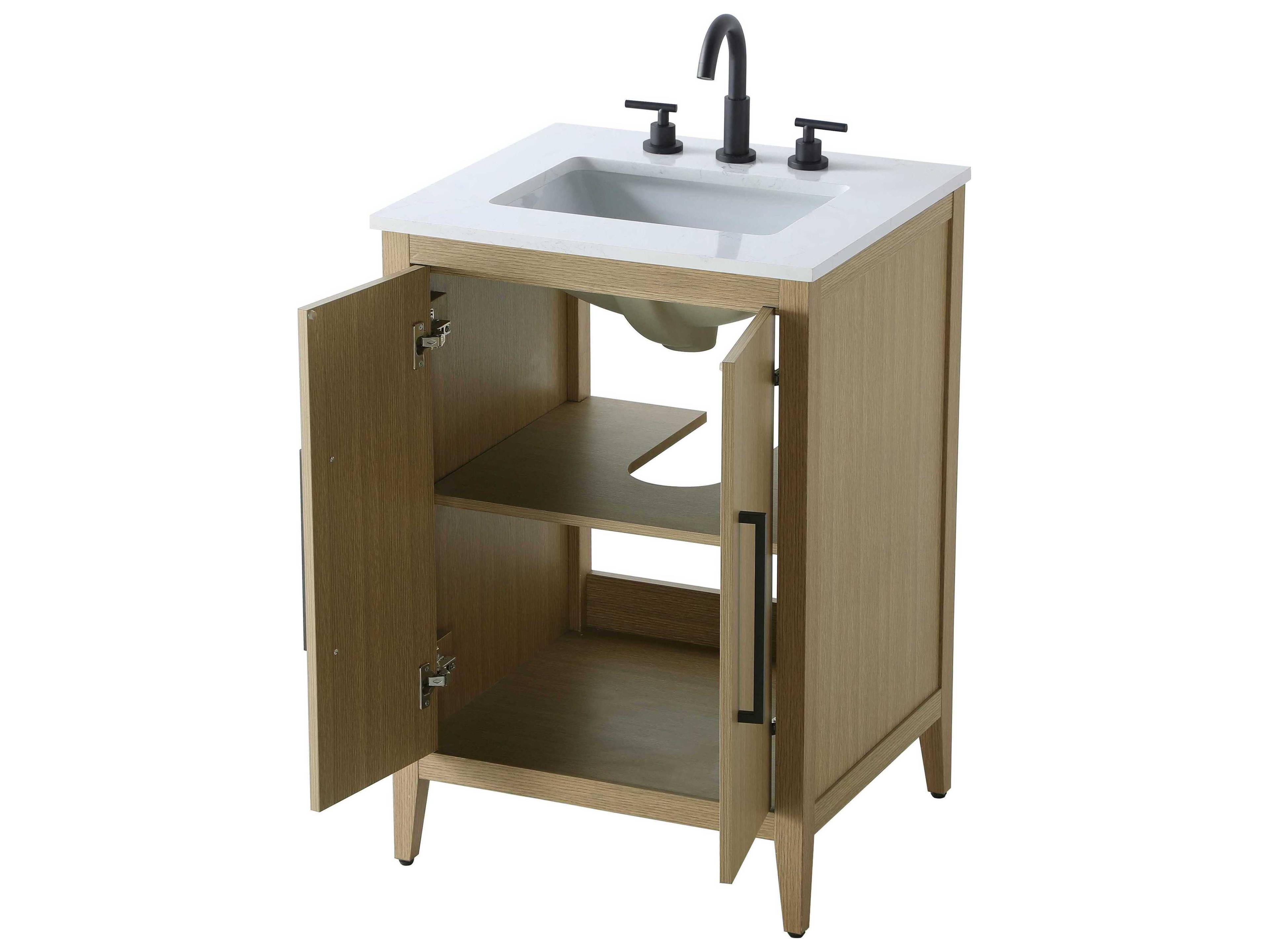 Elegant Lighting Millie Honey Brown Vanity