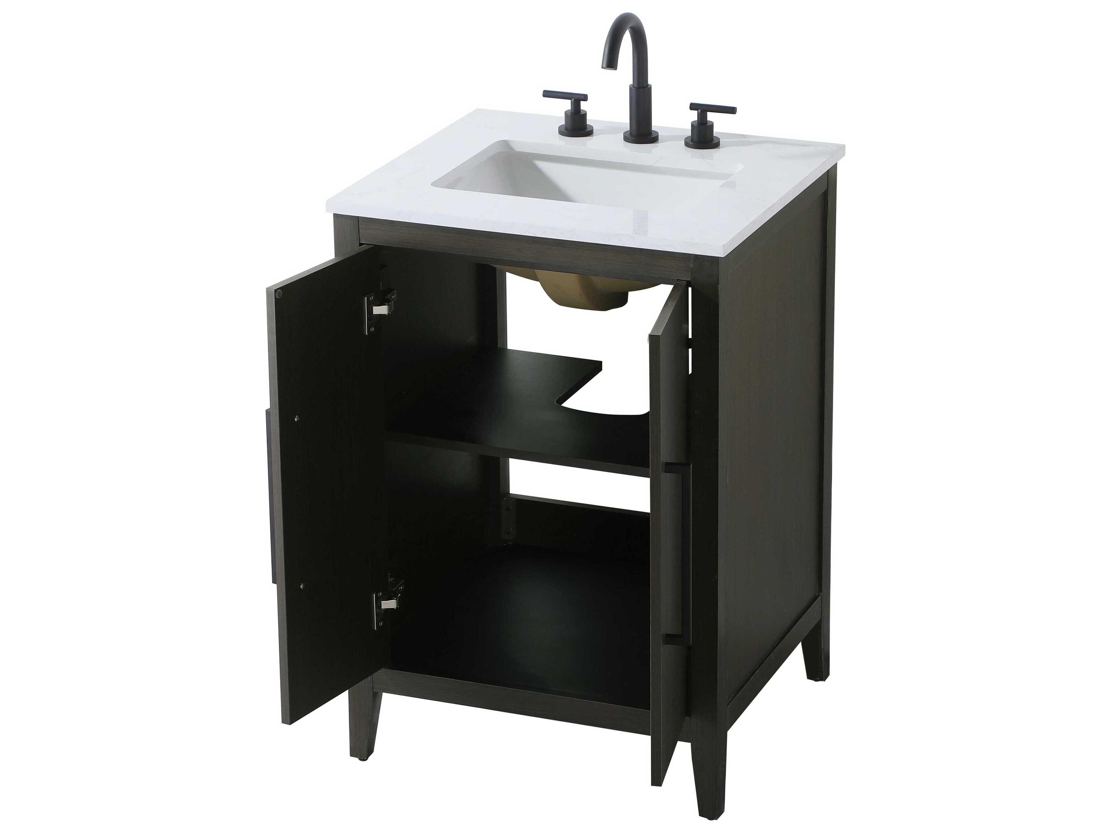 Elegant Lighting Millie Mocha Brown Vanity