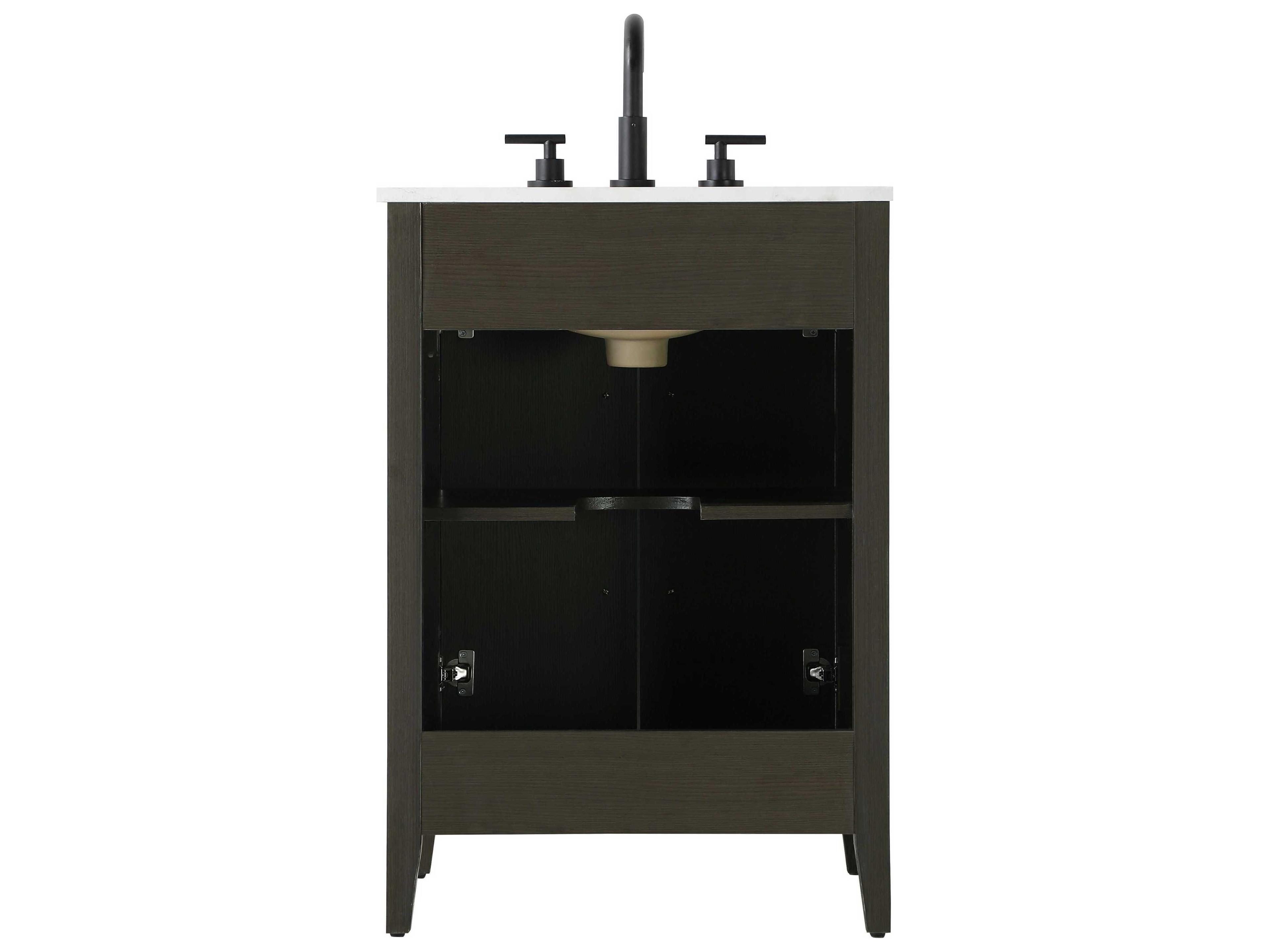 Elegant Lighting Millie Mocha Brown Vanity