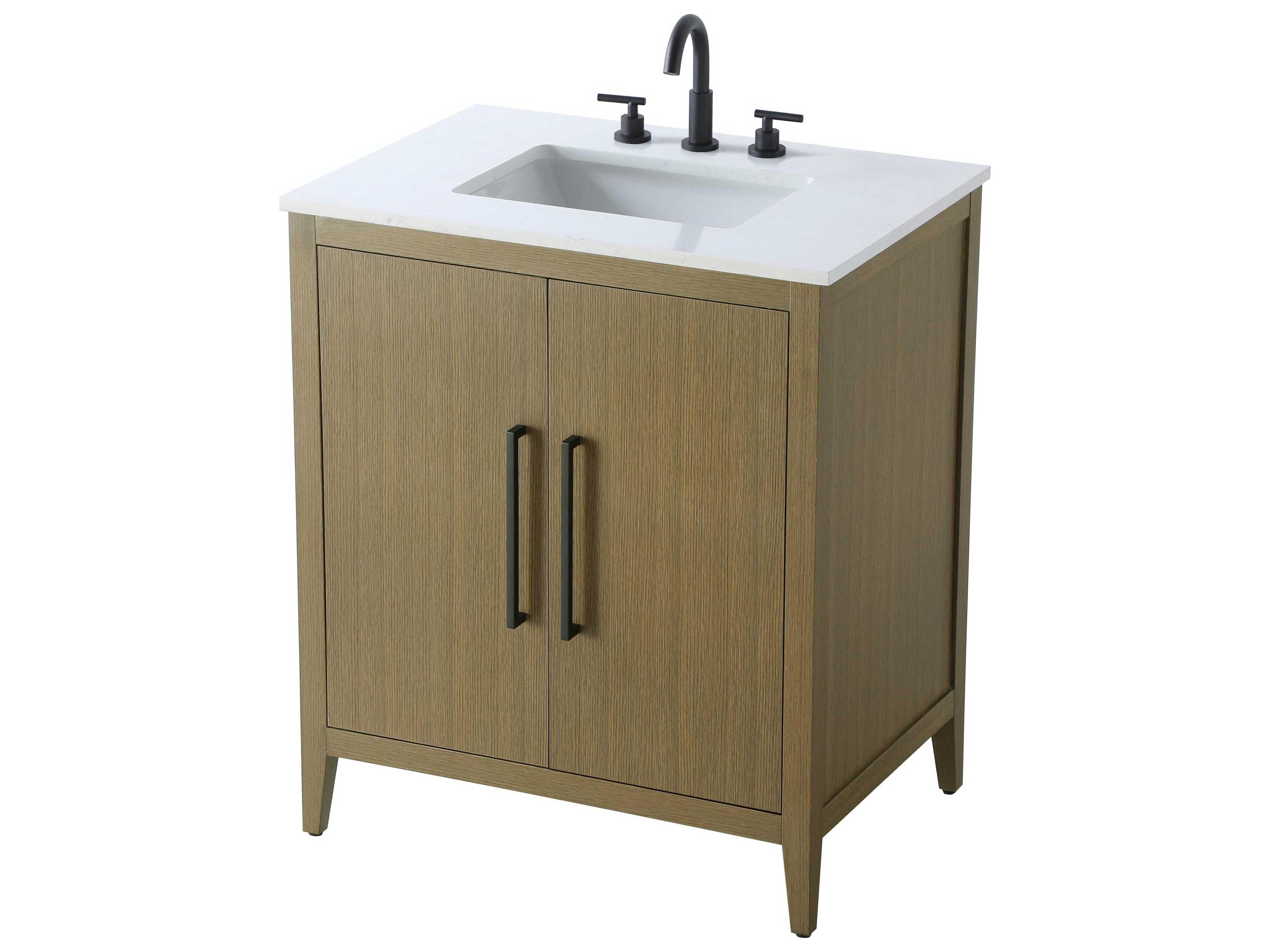 Elegant Lighting Millie Chestnut Brown Vanity