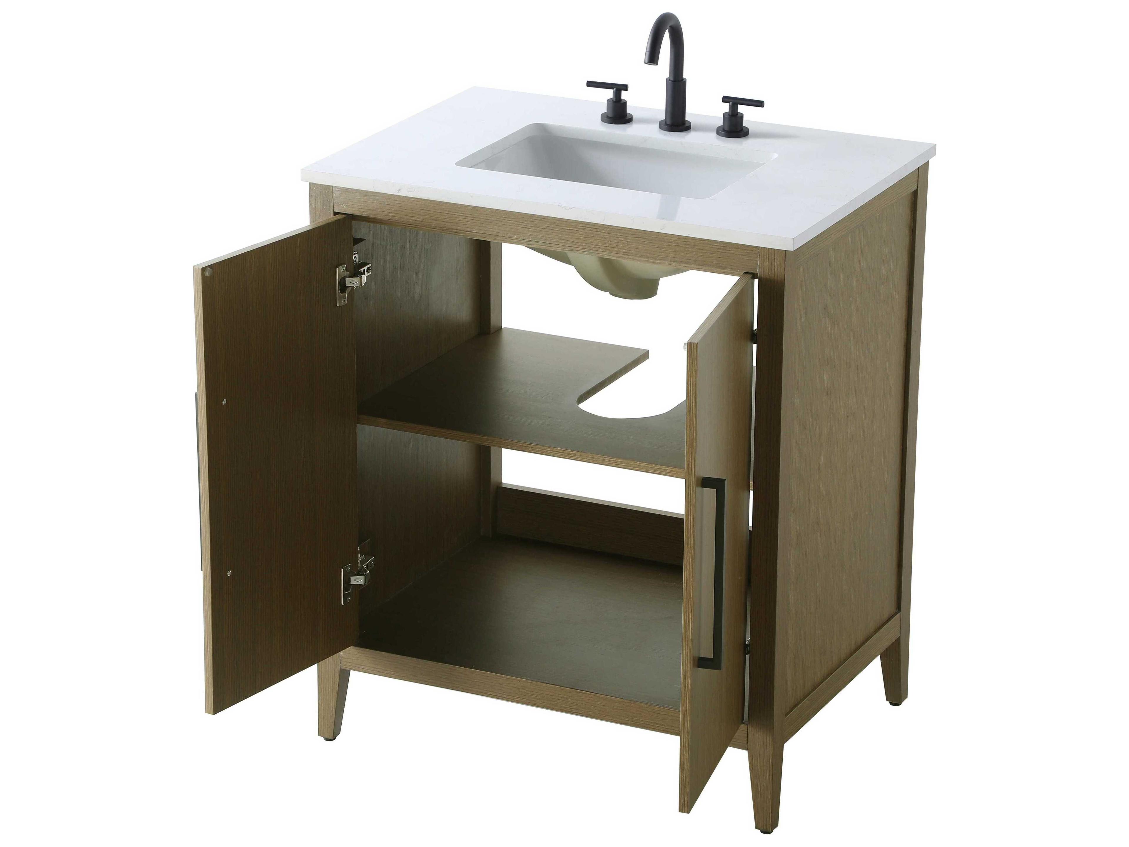 Elegant Lighting Millie Chestnut Brown Vanity