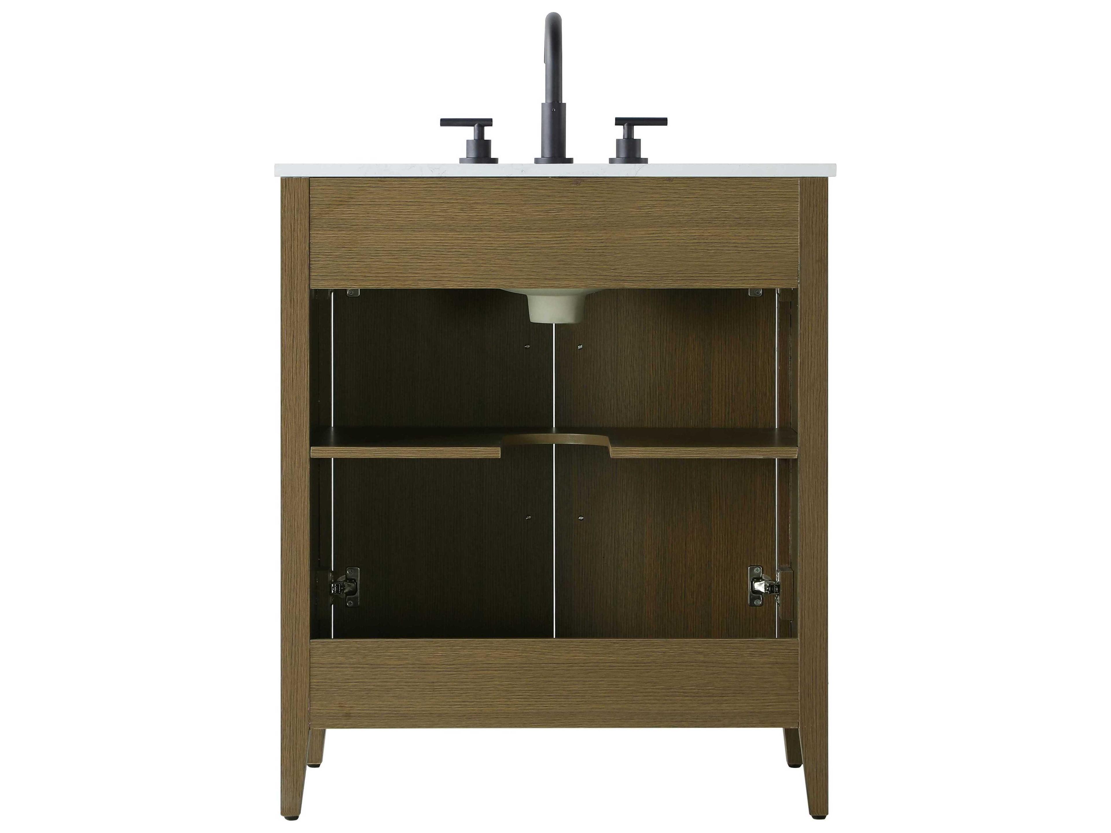 Elegant Lighting Millie Chestnut Brown Vanity