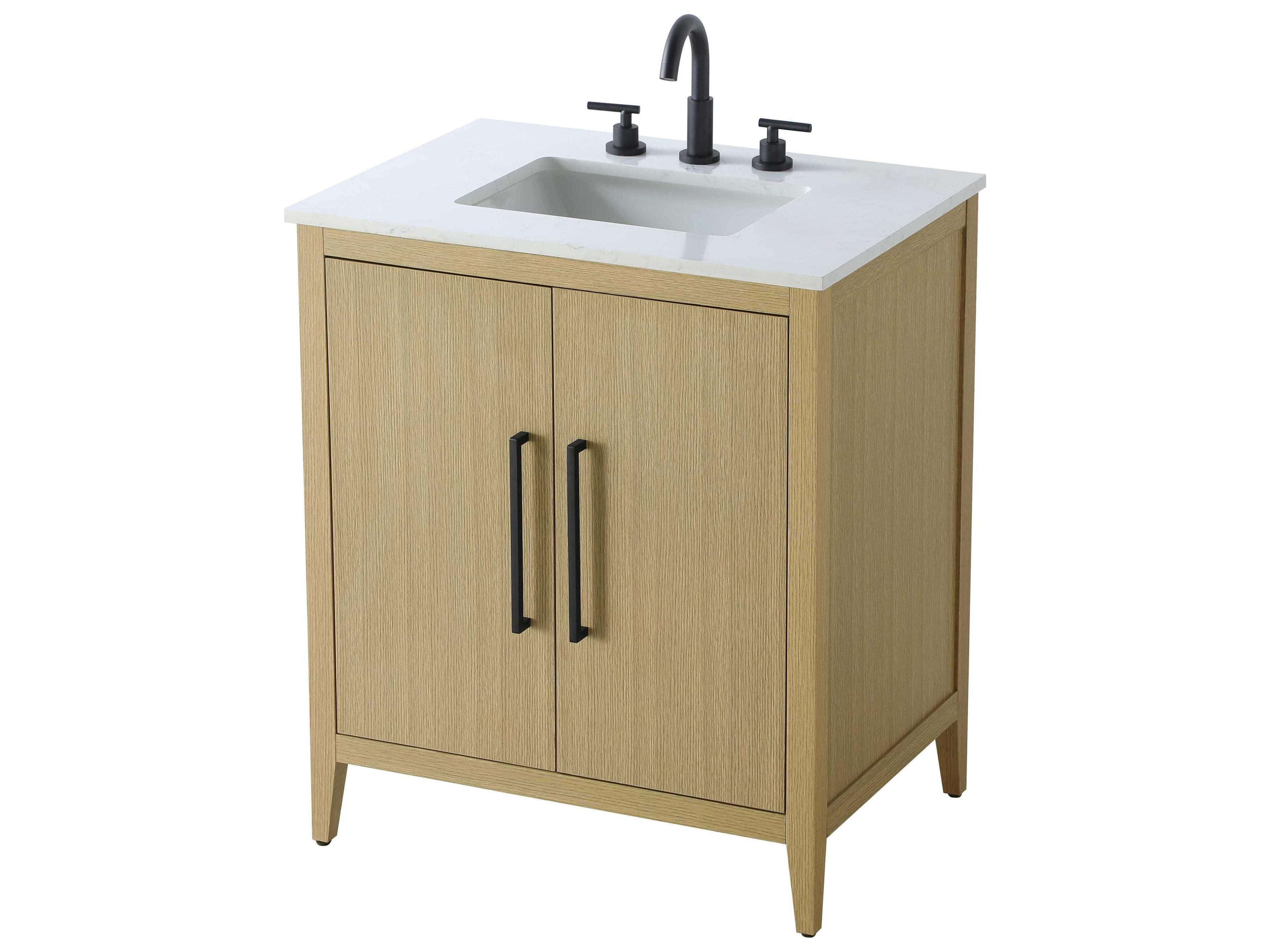 Elegant Lighting Millie Honey Brown Vanity