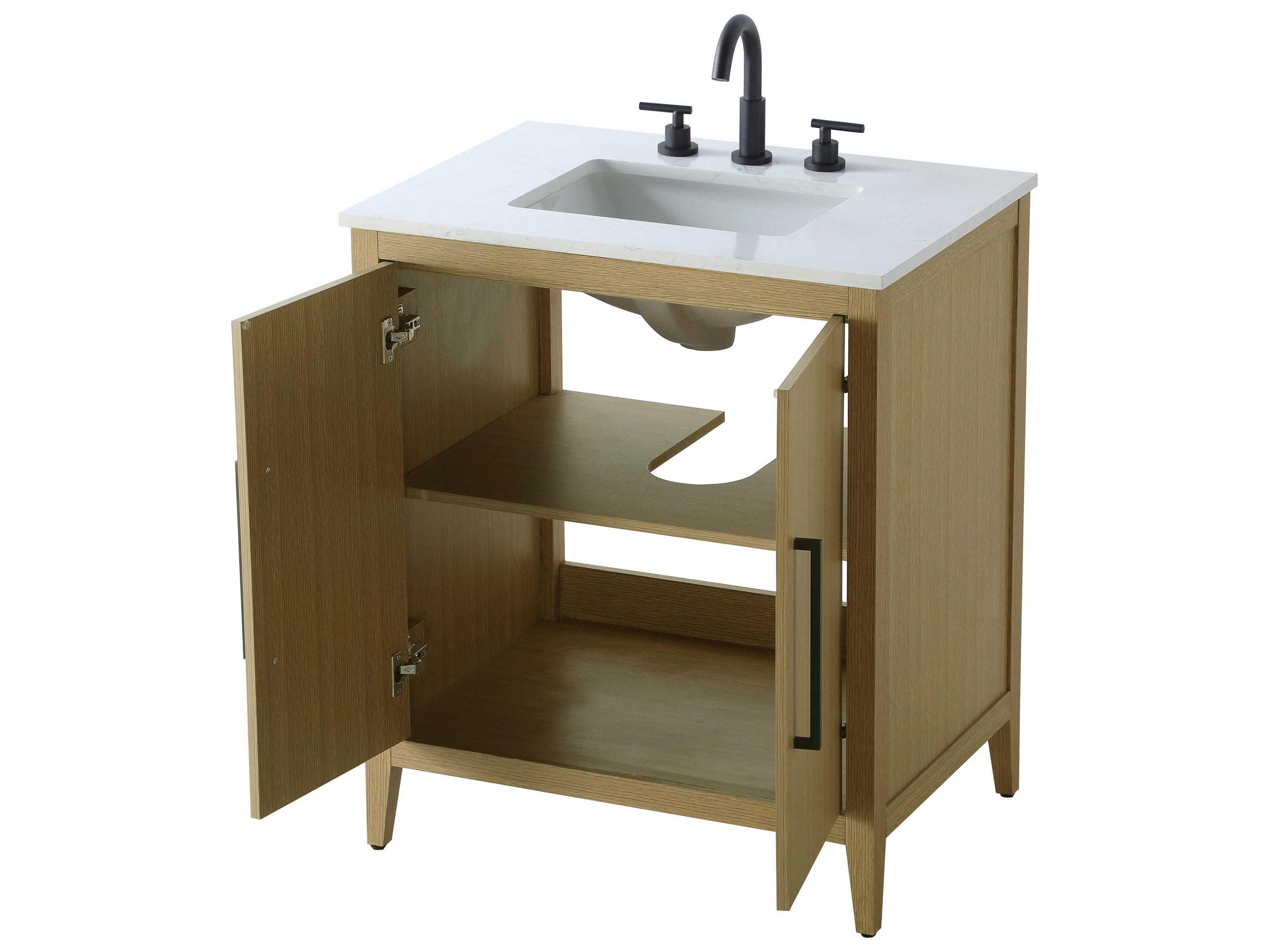 Elegant Lighting Millie Honey Brown Vanity