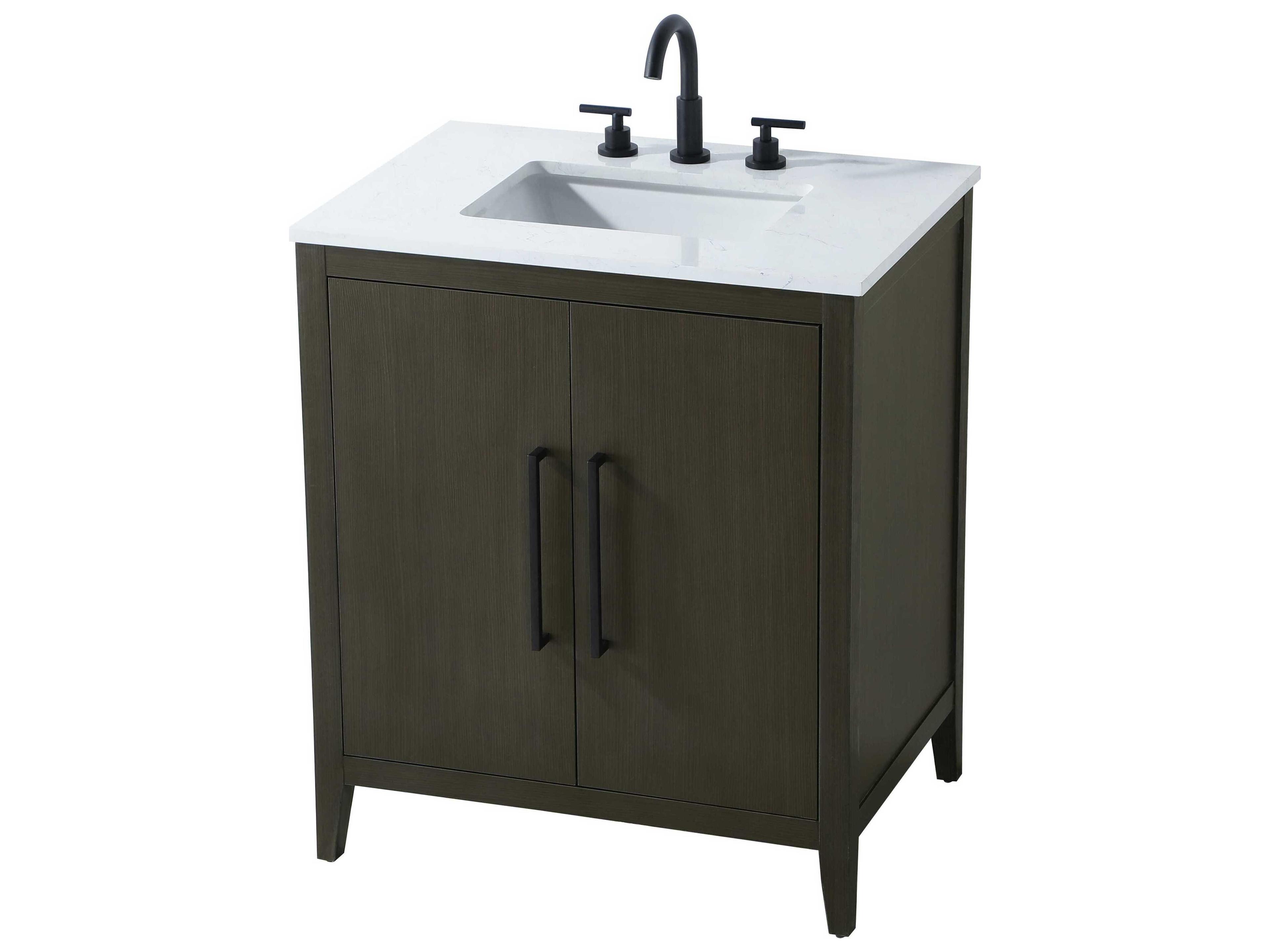 Elegant Lighting Millie Mocha Brown Vanity