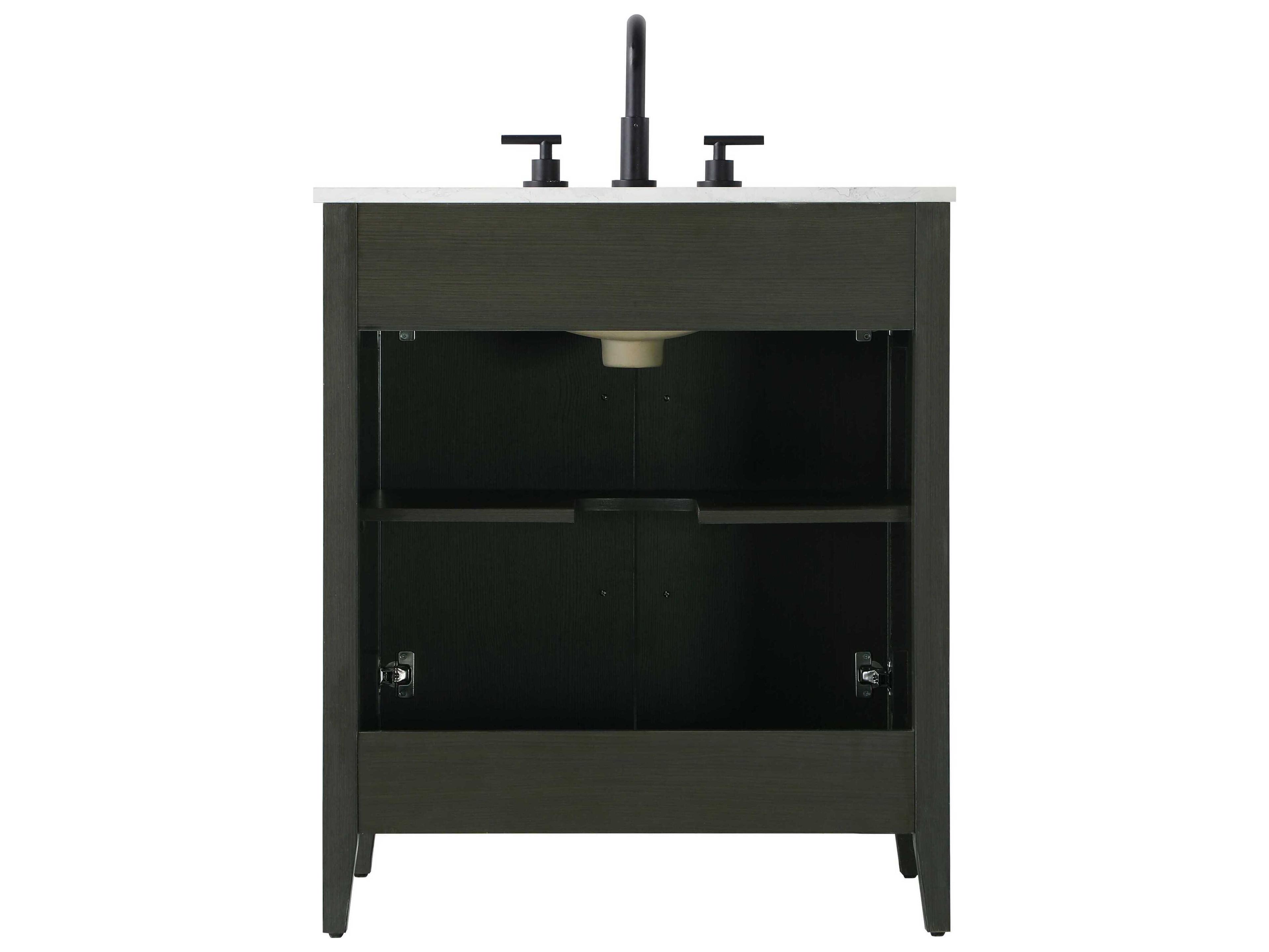 Elegant Lighting Millie Mocha Brown Vanity