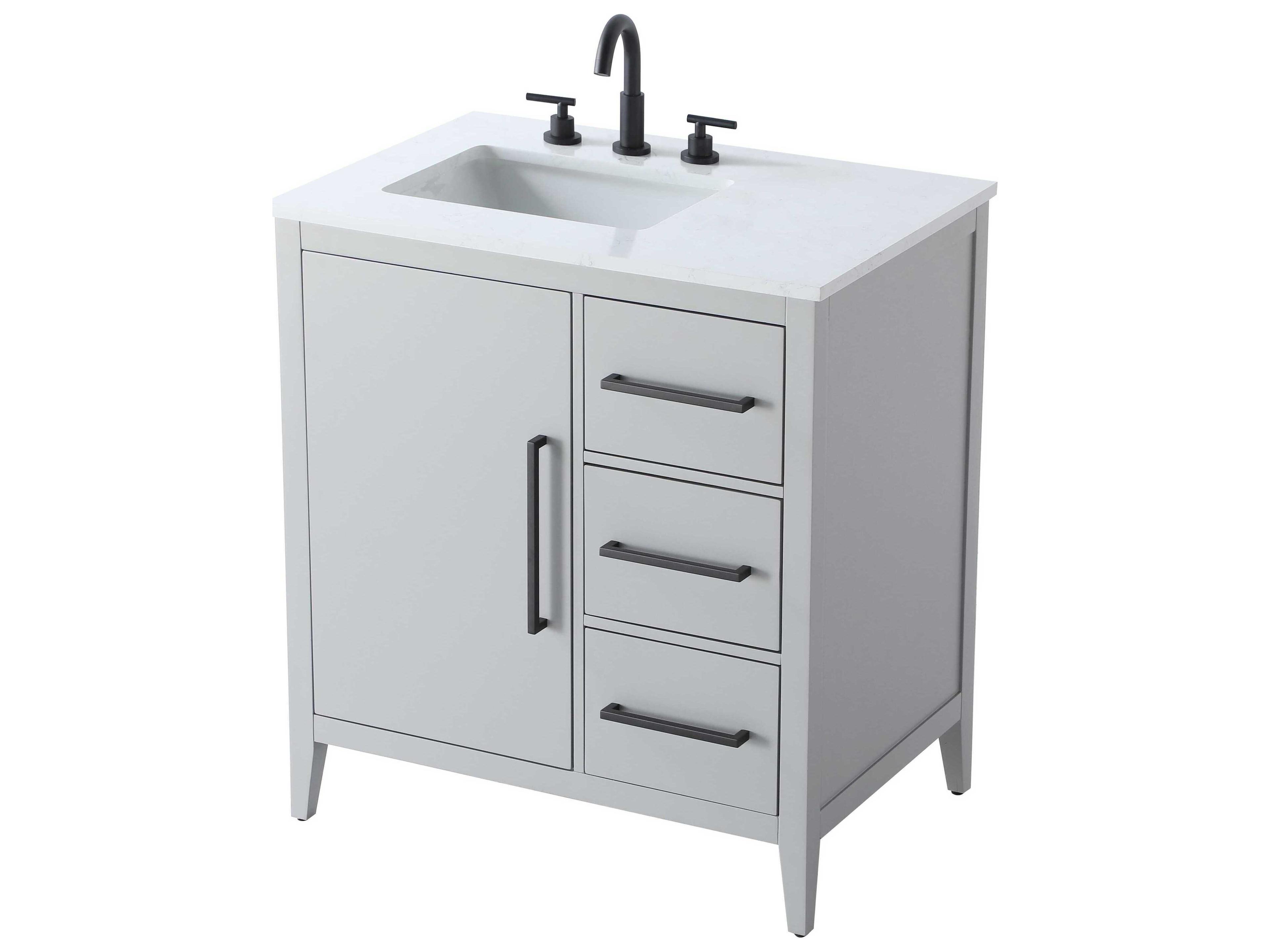 Elegant Lighting Millie Grey Vanity