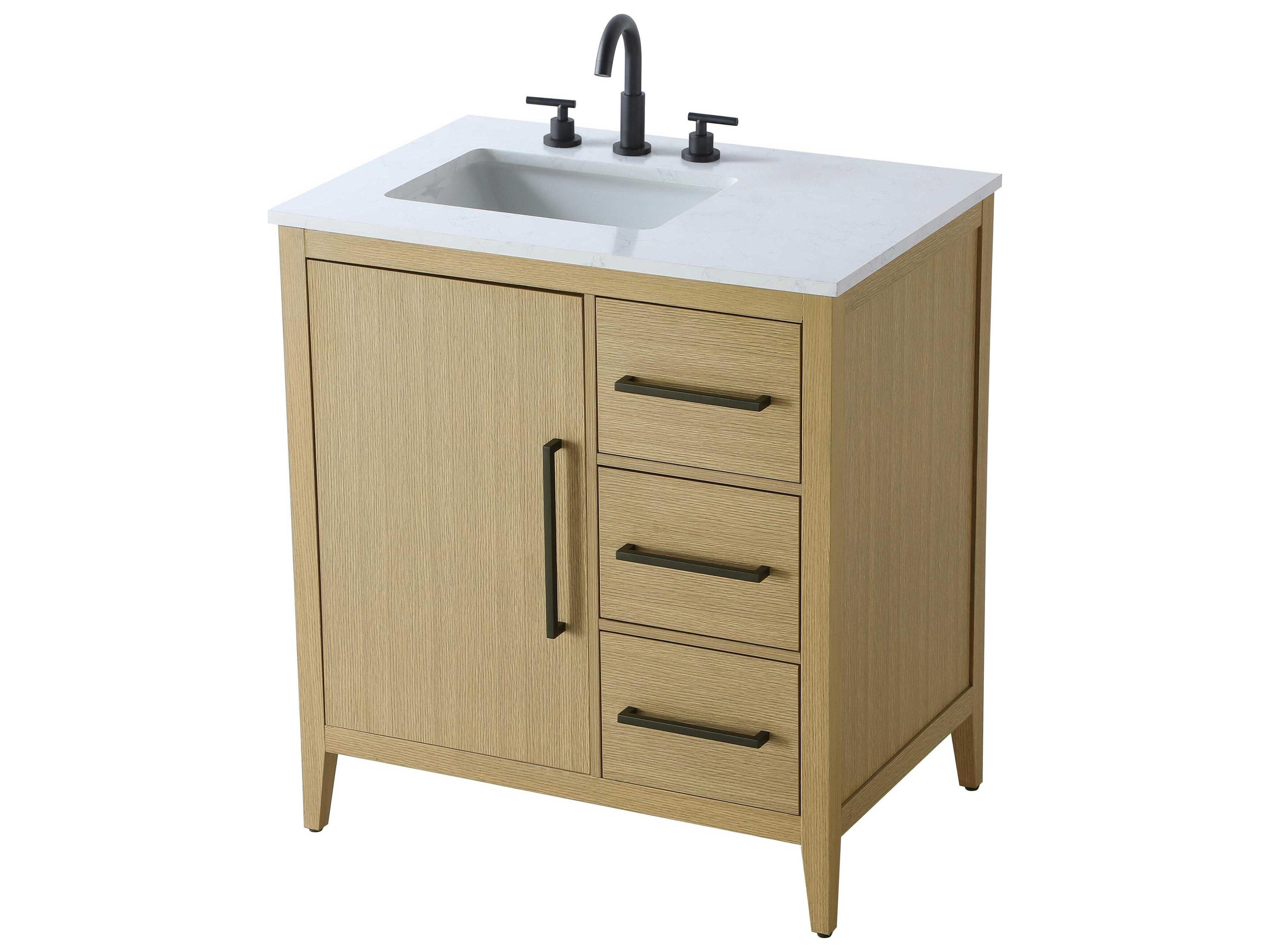 Elegant Lighting Millie Honey Brown Vanity