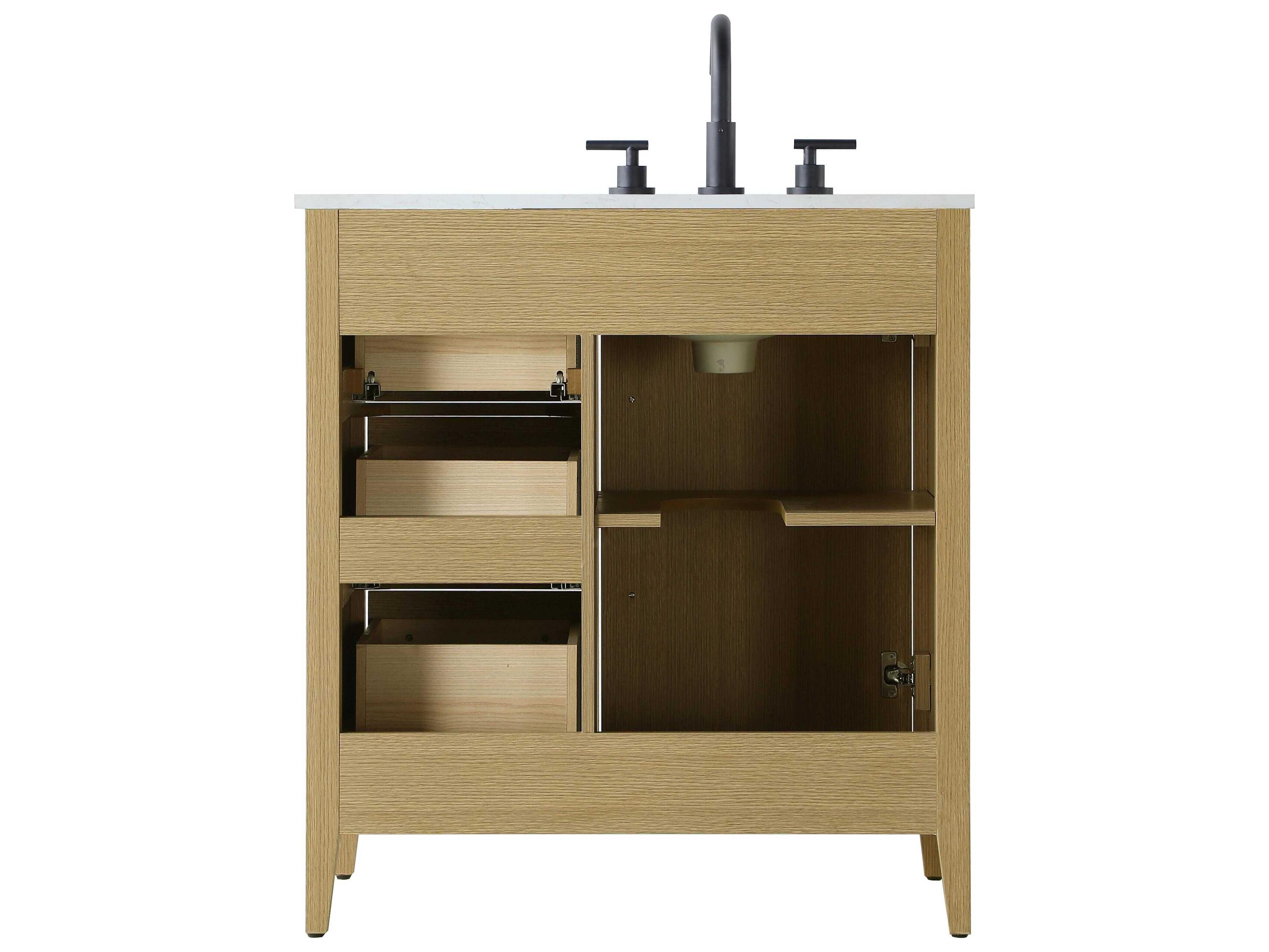 Elegant Lighting Millie Honey Brown Vanity