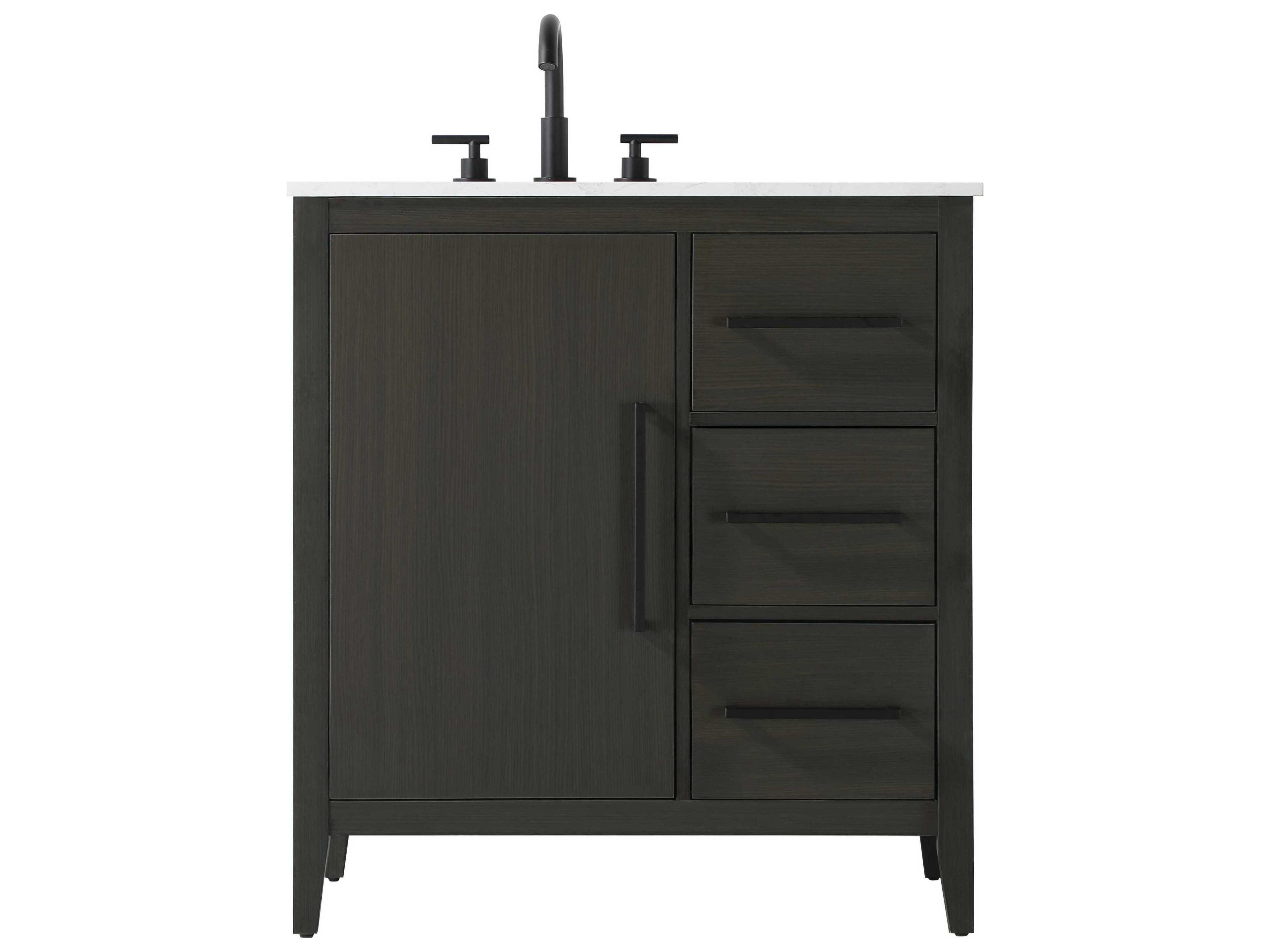 Elegant Lighting Millie Mocha Brown Vanity