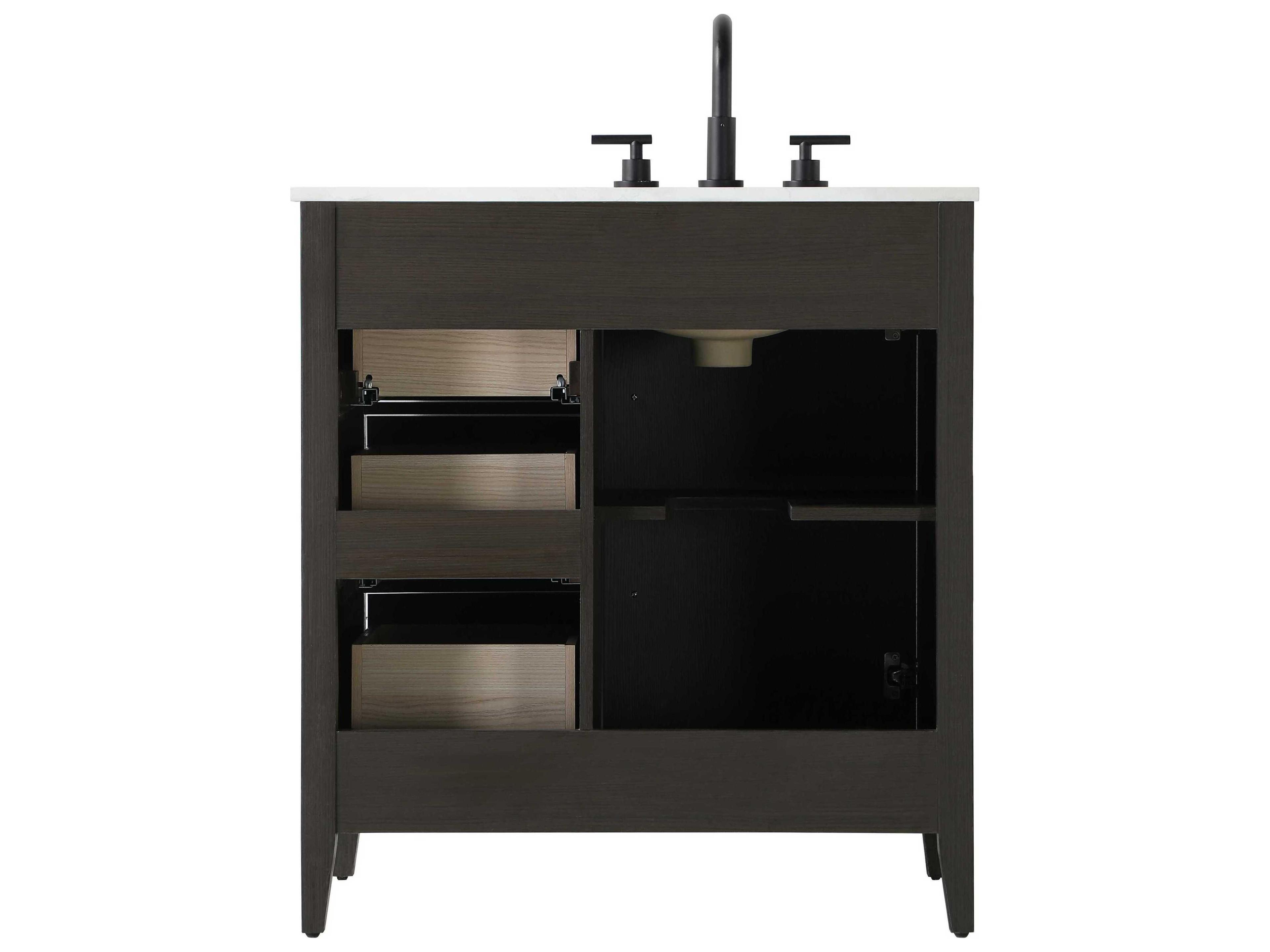 Elegant Lighting Millie Mocha Brown Vanity