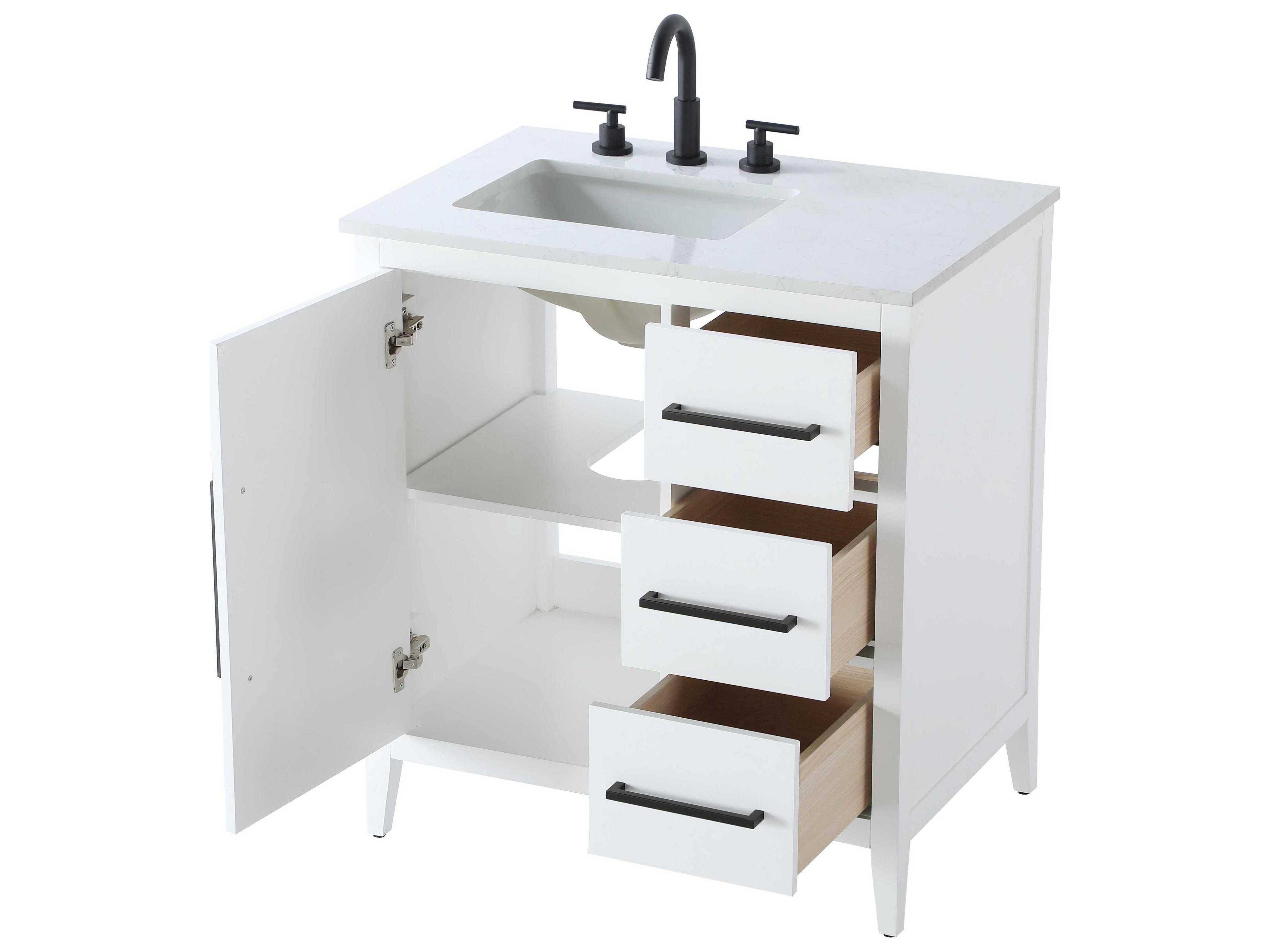 Elegant Lighting Millie White Vanity