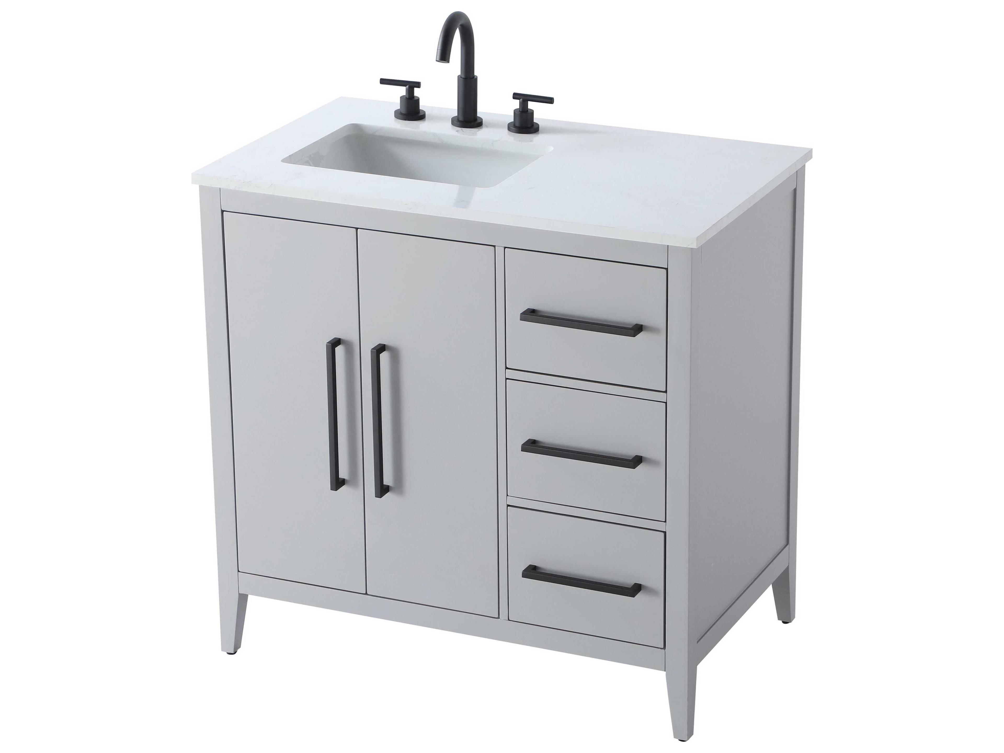 Elegant Lighting Millie Grey Vanity