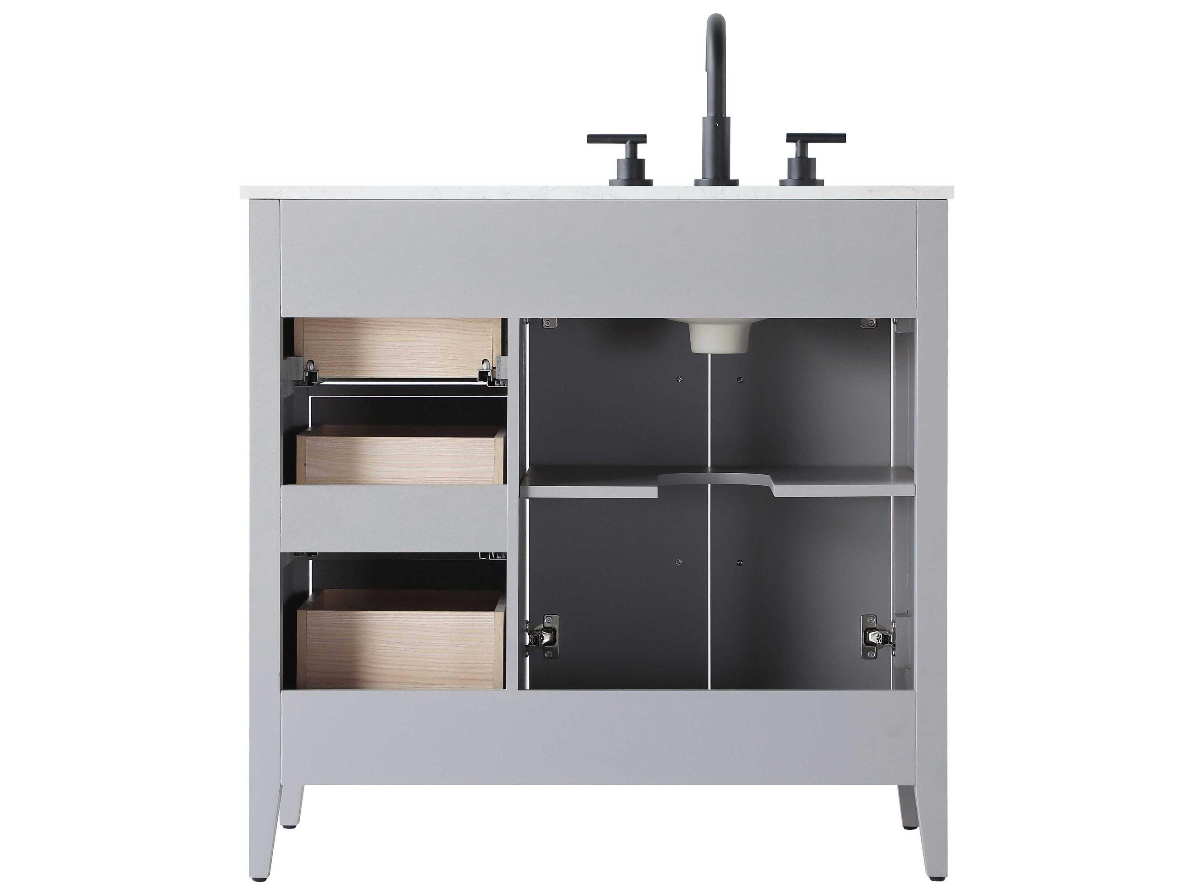 Elegant Lighting Millie Grey Vanity