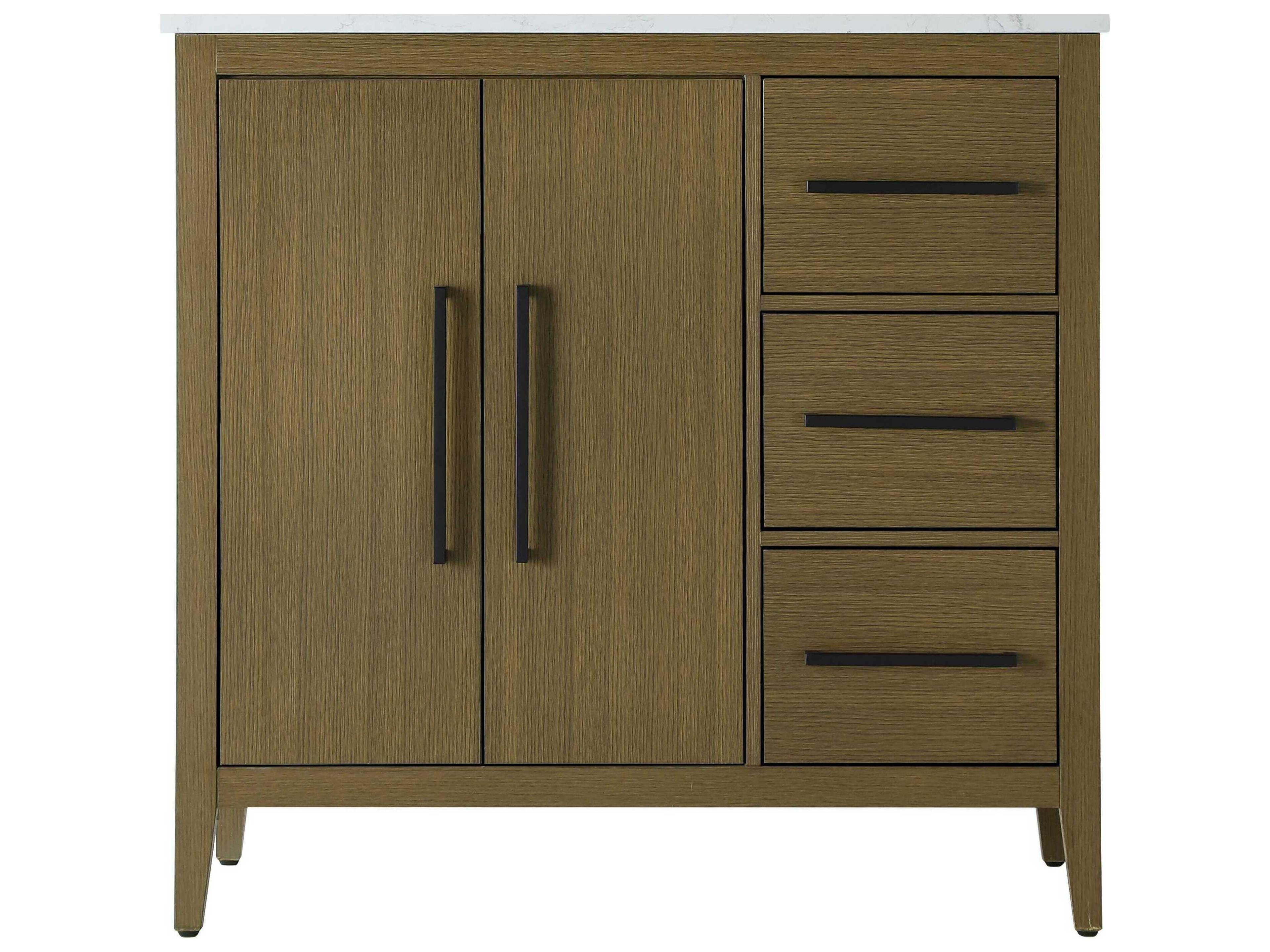 Elegant Lighting Millie Chestnut Brown Vanity