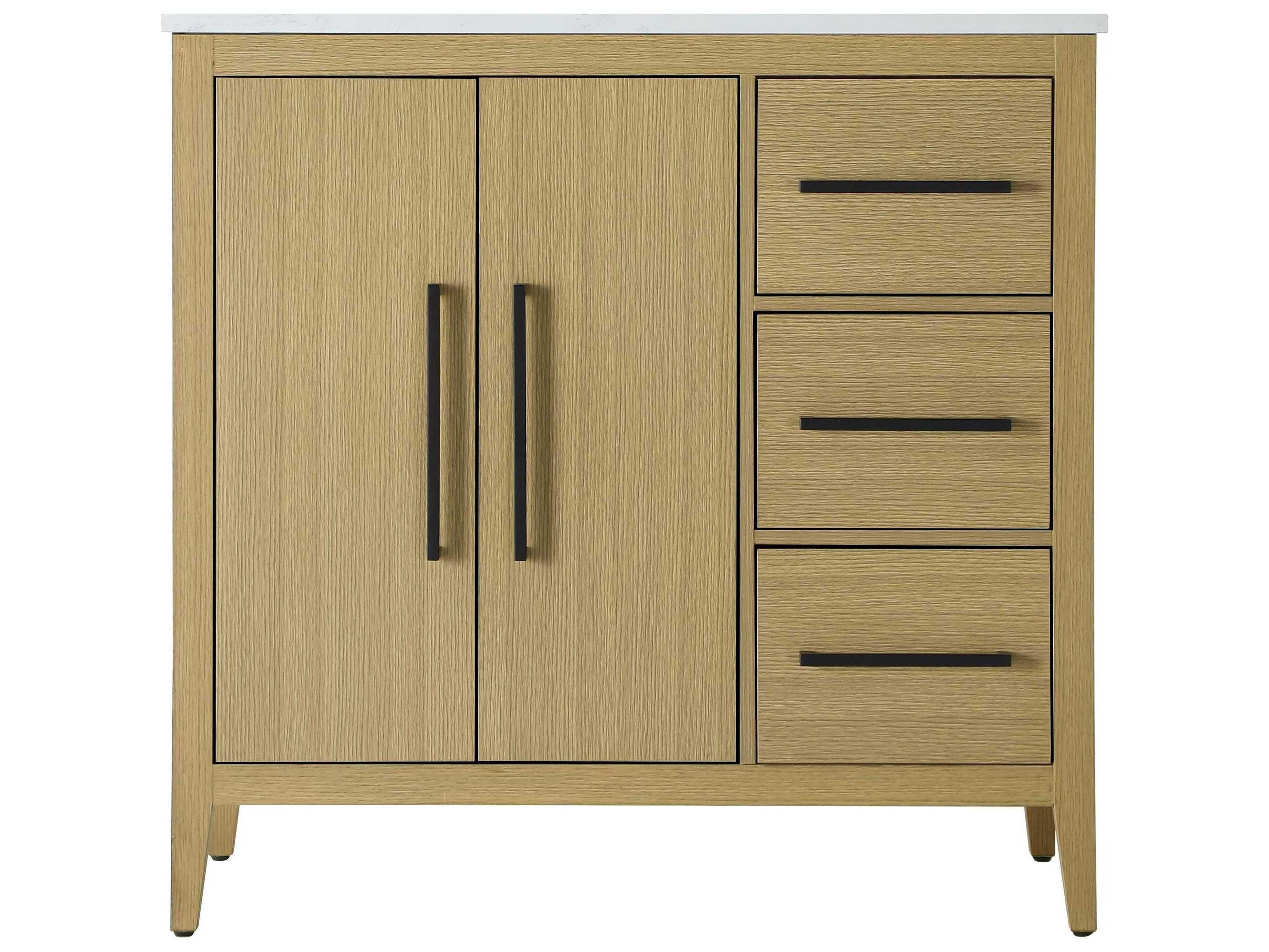 Elegant Lighting Millie Honey Brown Vanity