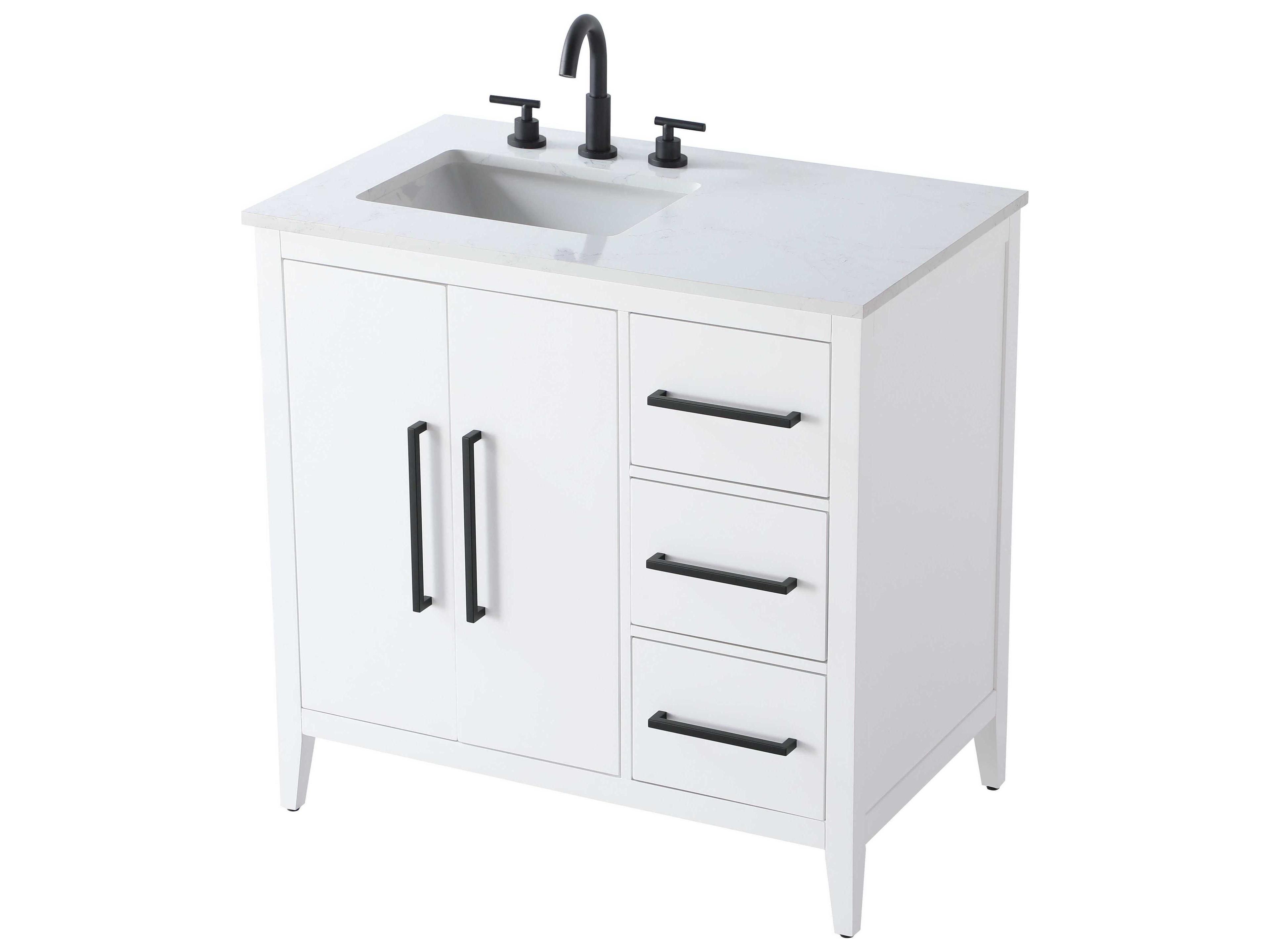 Elegant Lighting Millie White Vanity