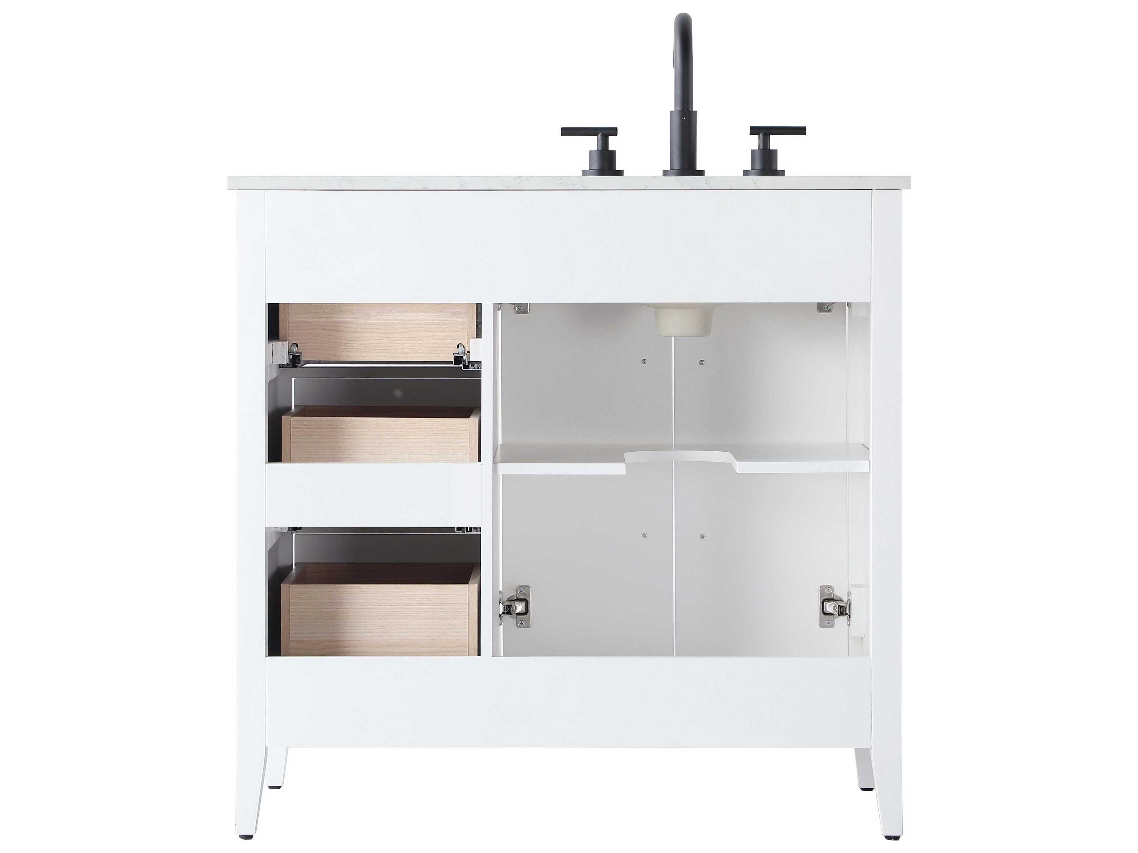 Elegant Lighting Millie White Vanity