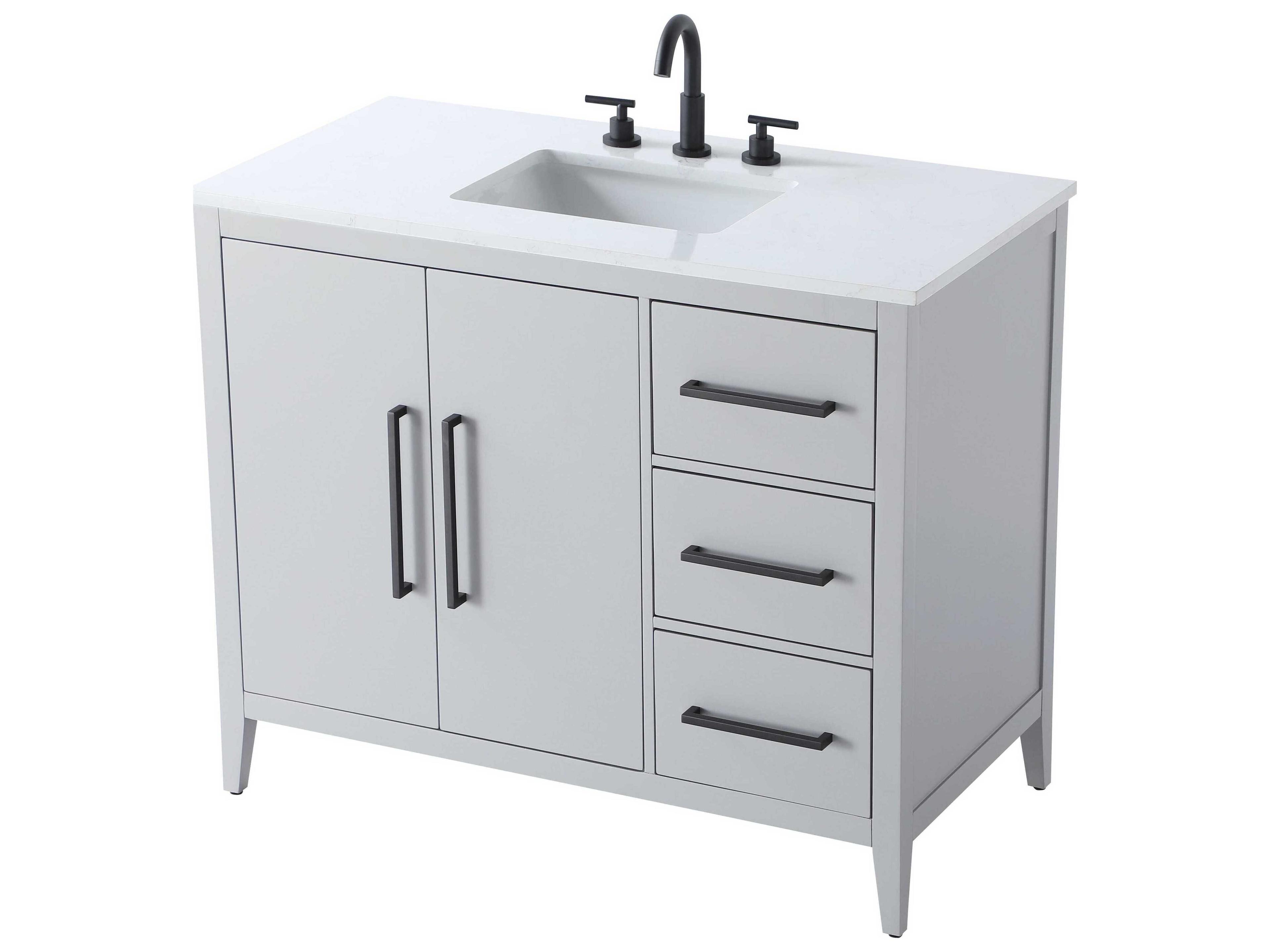 Elegant Lighting Millie Grey Vanity