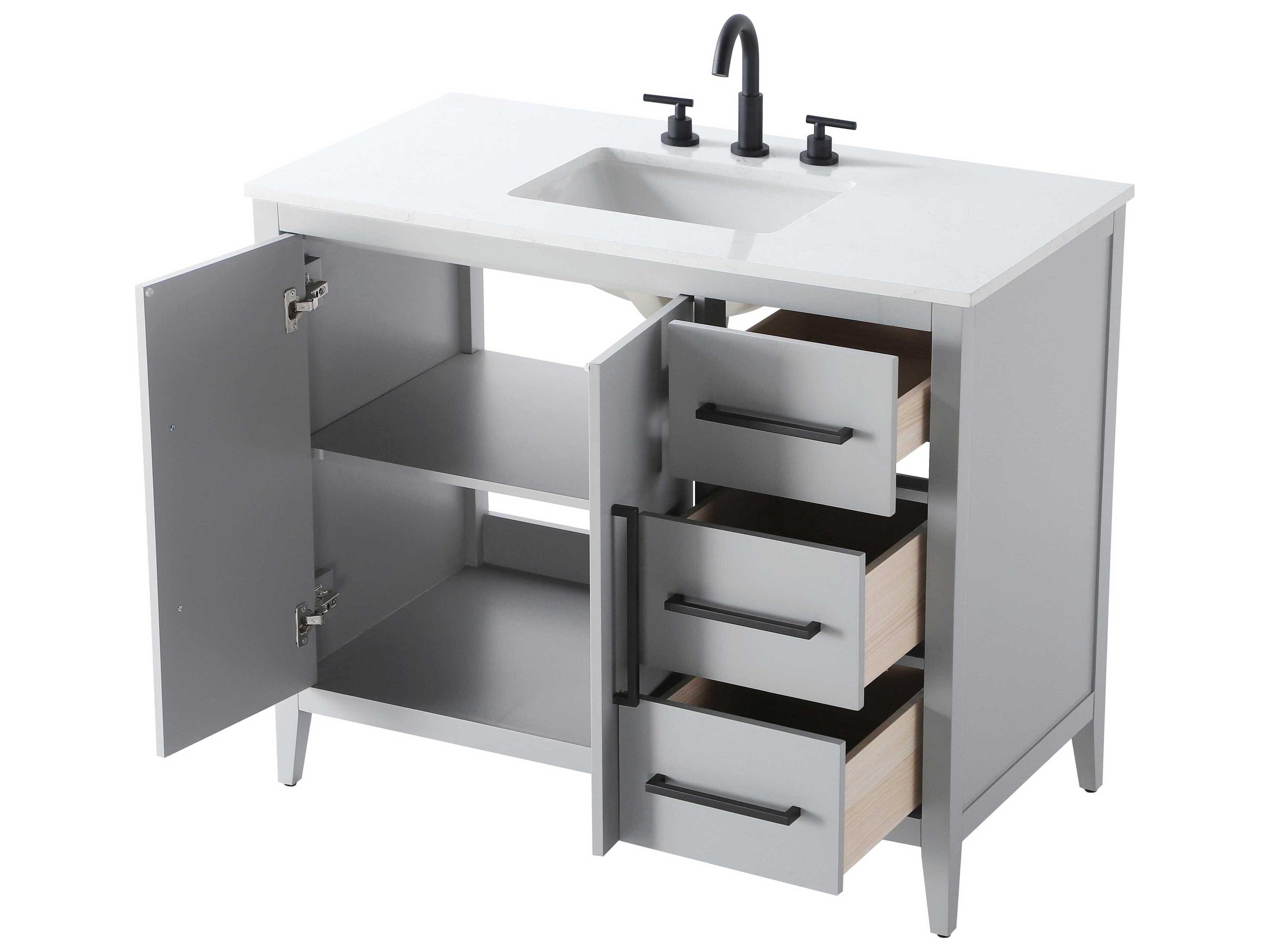 Elegant Lighting Millie Grey Vanity