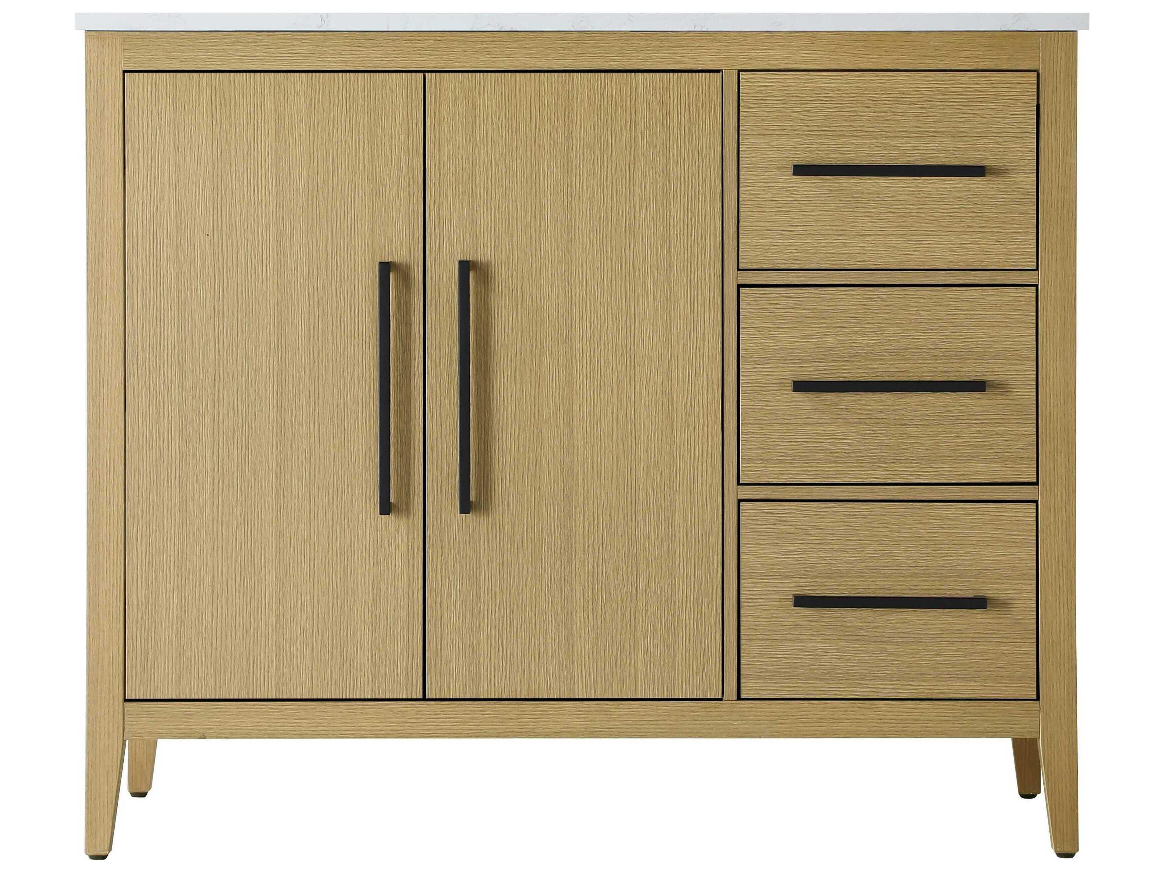 Elegant Lighting Millie Honey Brown Vanity